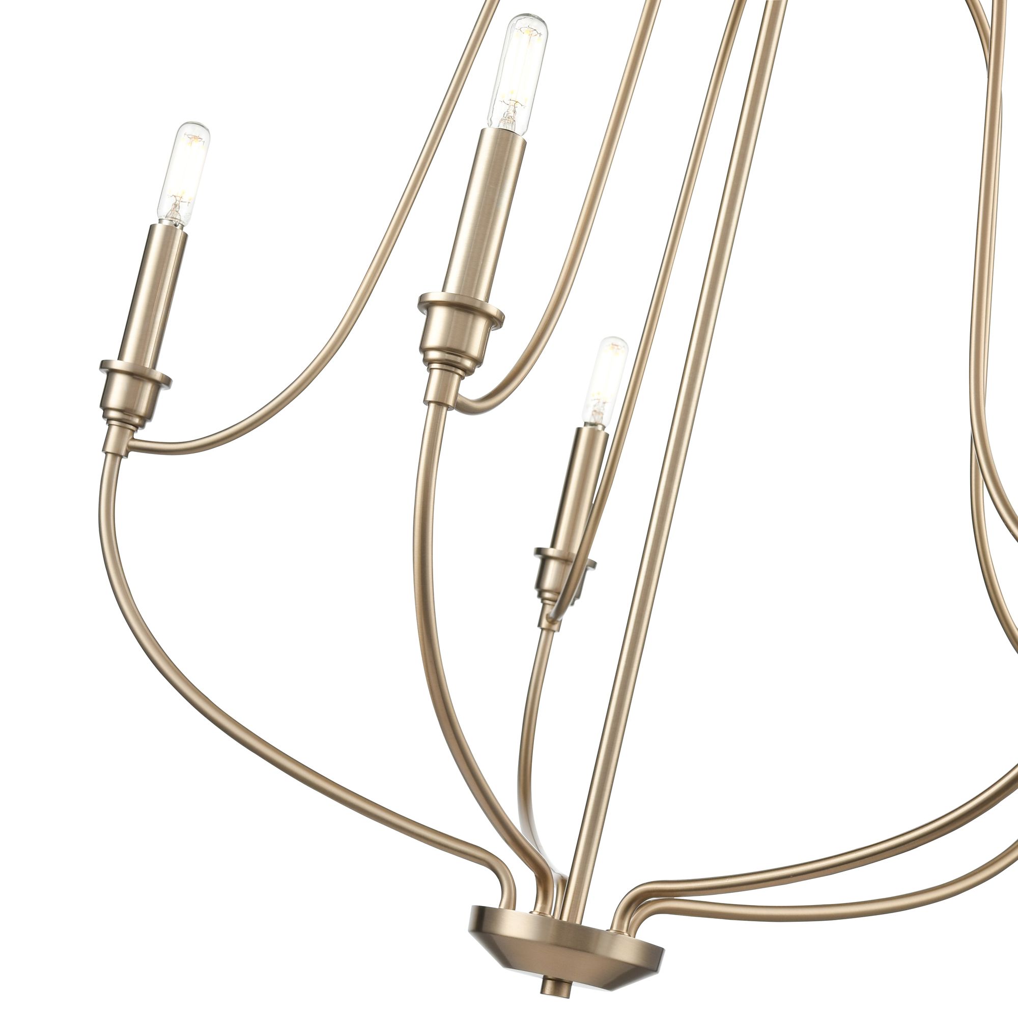 Image 5 Millennium Senoia 5-Light 25" Modern Gold Chandelier more views