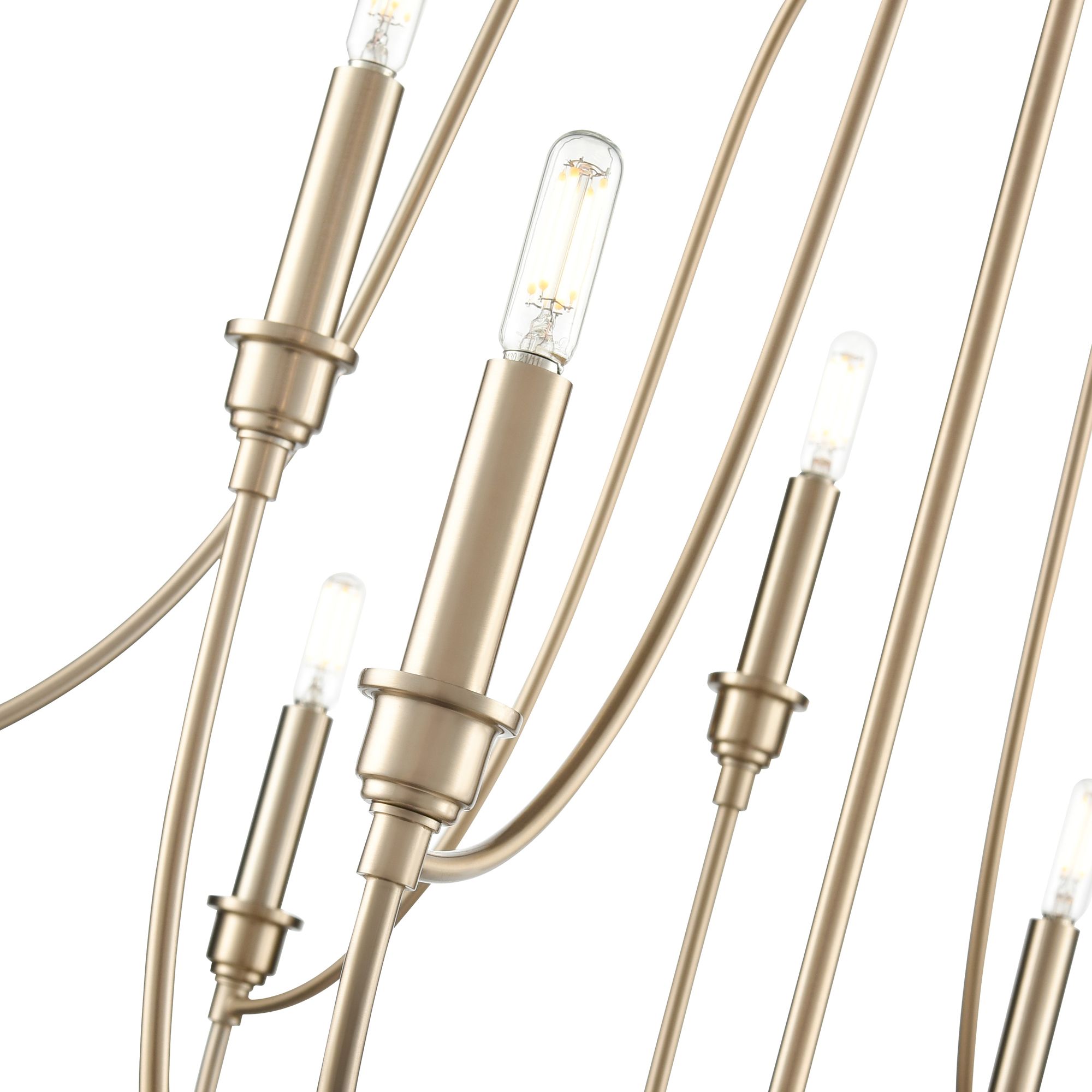 Image 4 Millennium Senoia 9-Light 32.5" Modern Gold Chandelier more views