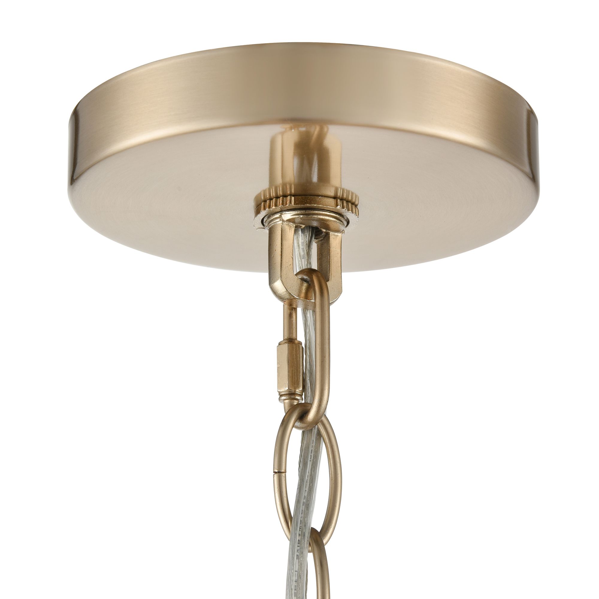 Image 6 Millennium Senoia 9-Light 32.5" Modern Gold Chandelier more views
