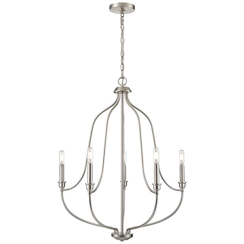 Image 1 Millennium Senoia Chandelier Ceiling Light Brushed Nickel