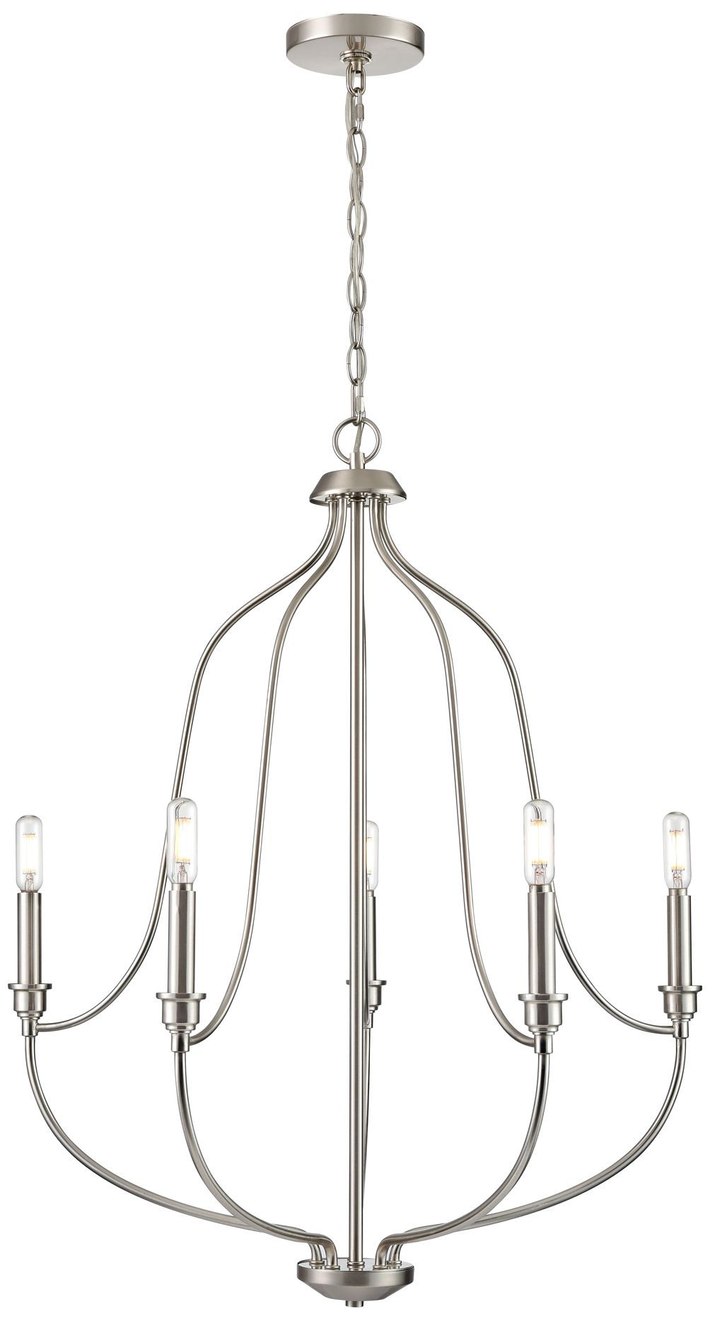 Image 2 Millennium Senoia Chandelier Ceiling Light Brushed Nickel more views
