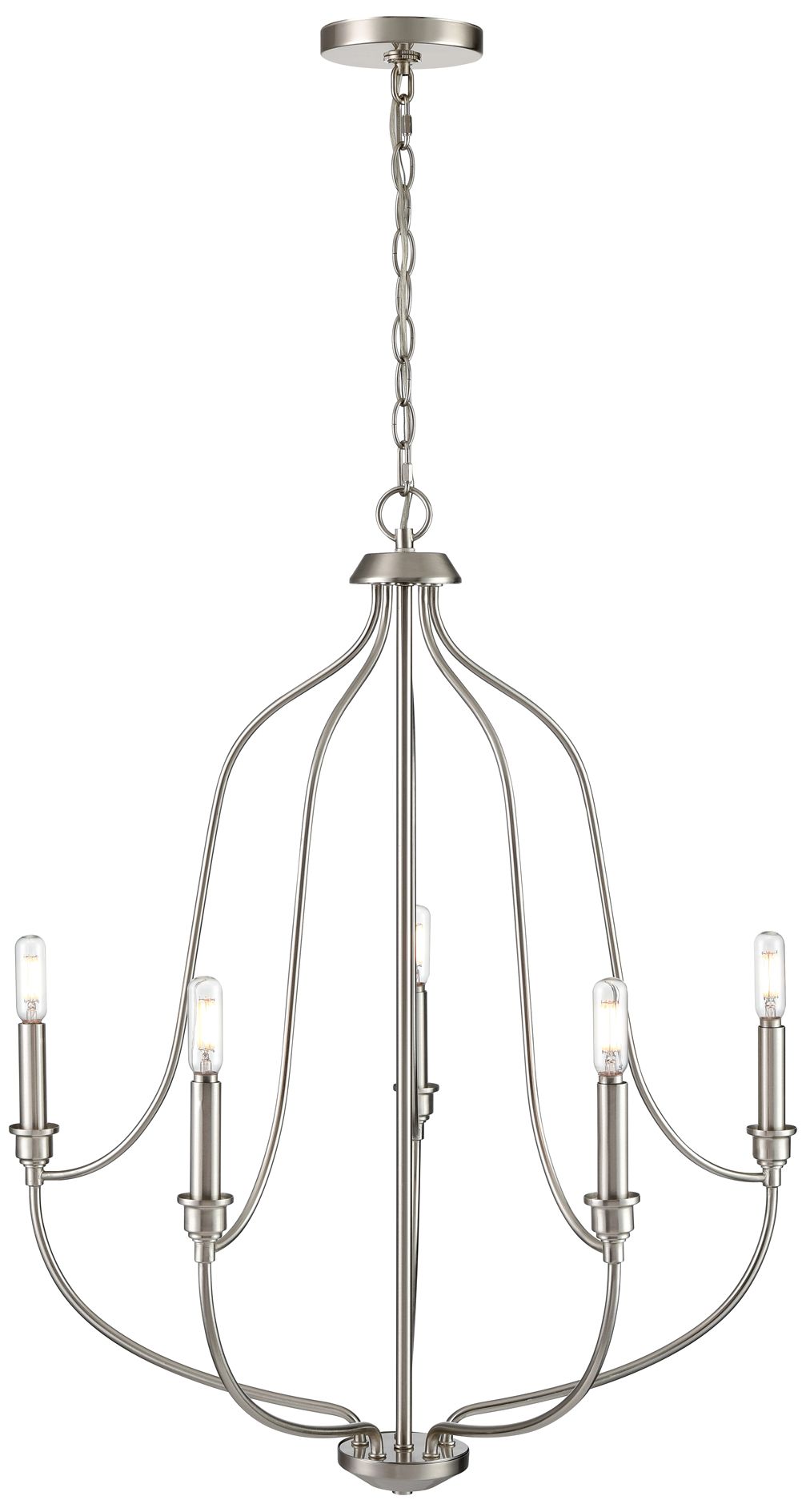 Image 5 Millennium Senoia Chandelier Ceiling Light Brushed Nickel more views