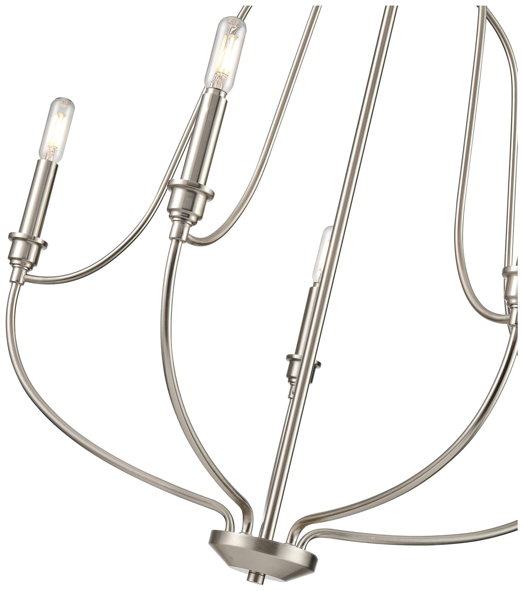 Image 6 Millennium Senoia Chandelier Ceiling Light Brushed Nickel more views