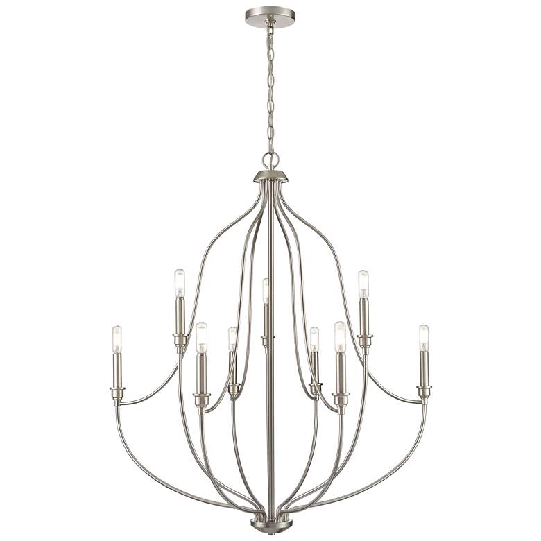 Image 1 Millennium Senoia Chandelier Ceiling Light Brushed Nickel