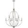 Millennium Senoia Chandelier Ceiling Light Brushed Nickel