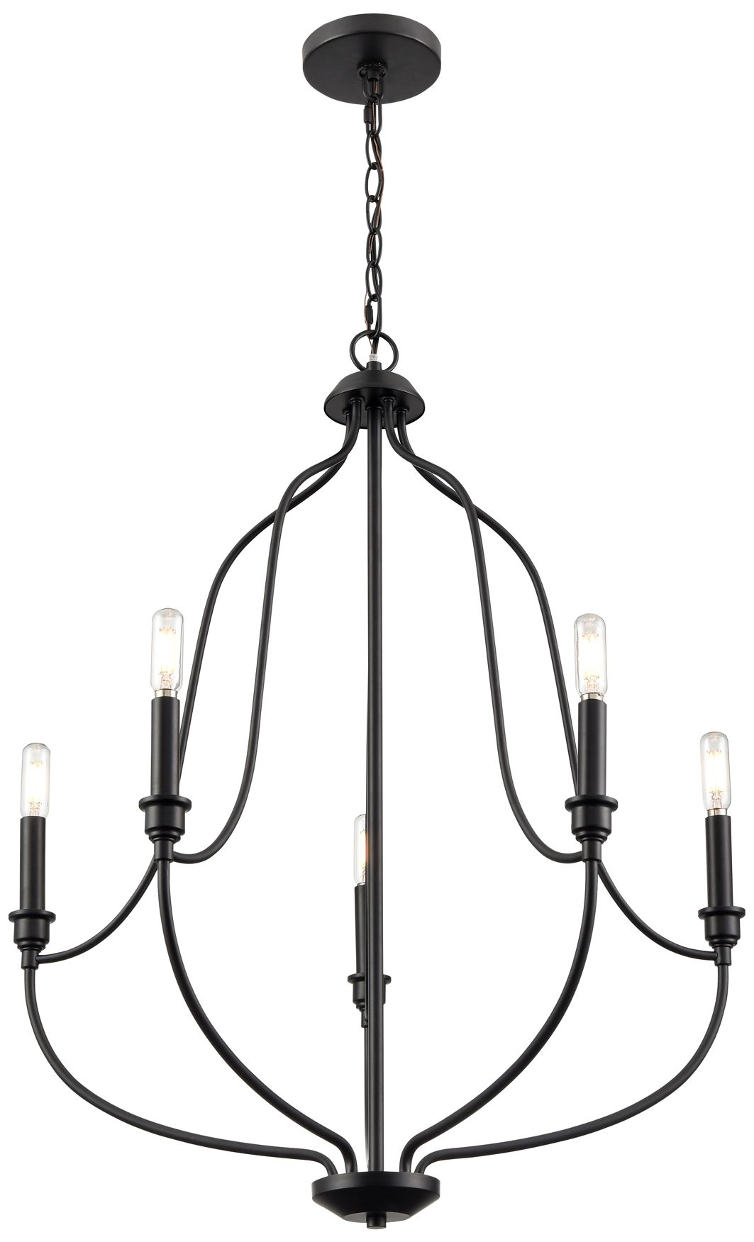 Thumbnail3 of Millennium Senoia Chandelier Ceiling Light Matte Black more views