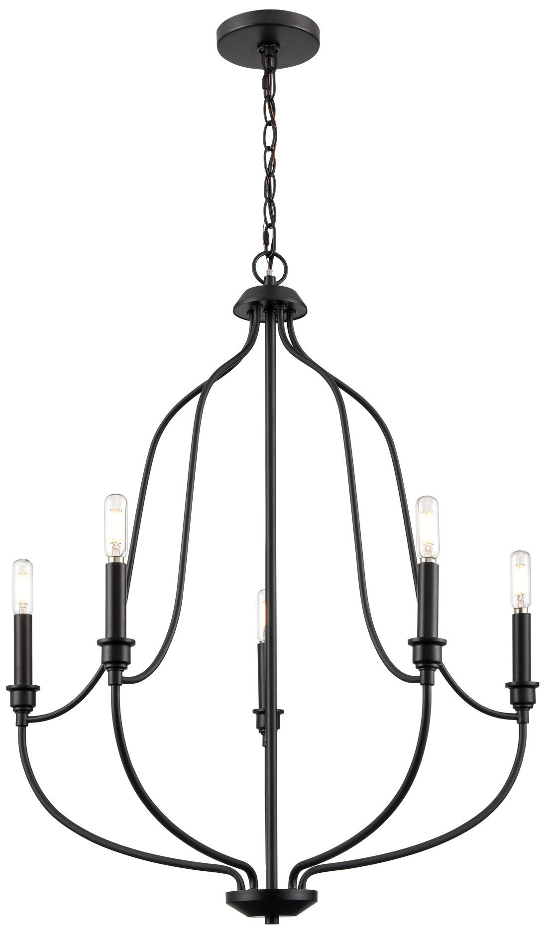 Thumbnail4 of Millennium Senoia Chandelier Ceiling Light Matte Black more views