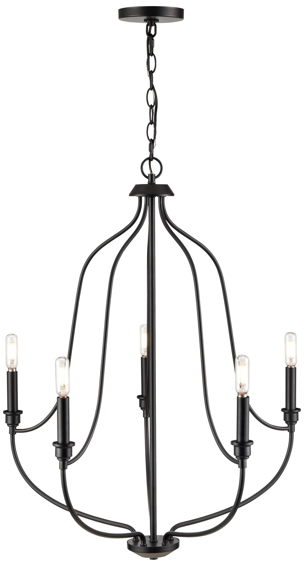 Millennium Senoia Chandelier Ceiling Light Matte Black