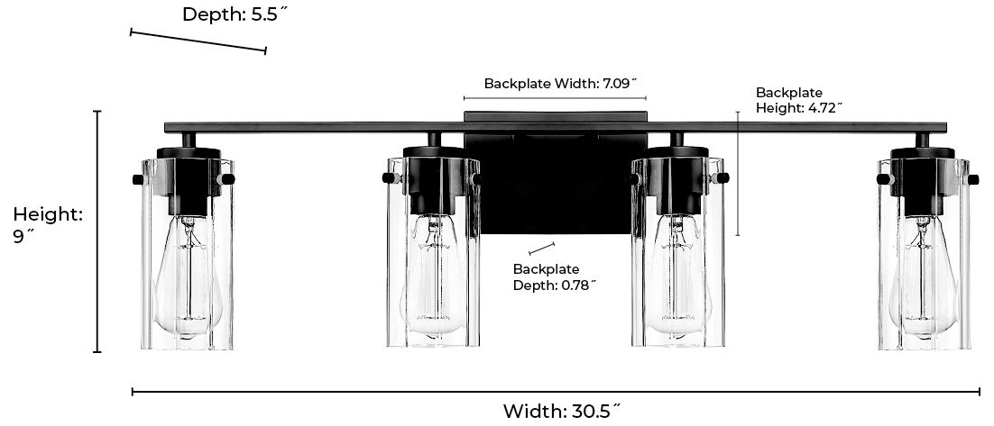 Millennium Serena Vanity Brushed Nickel