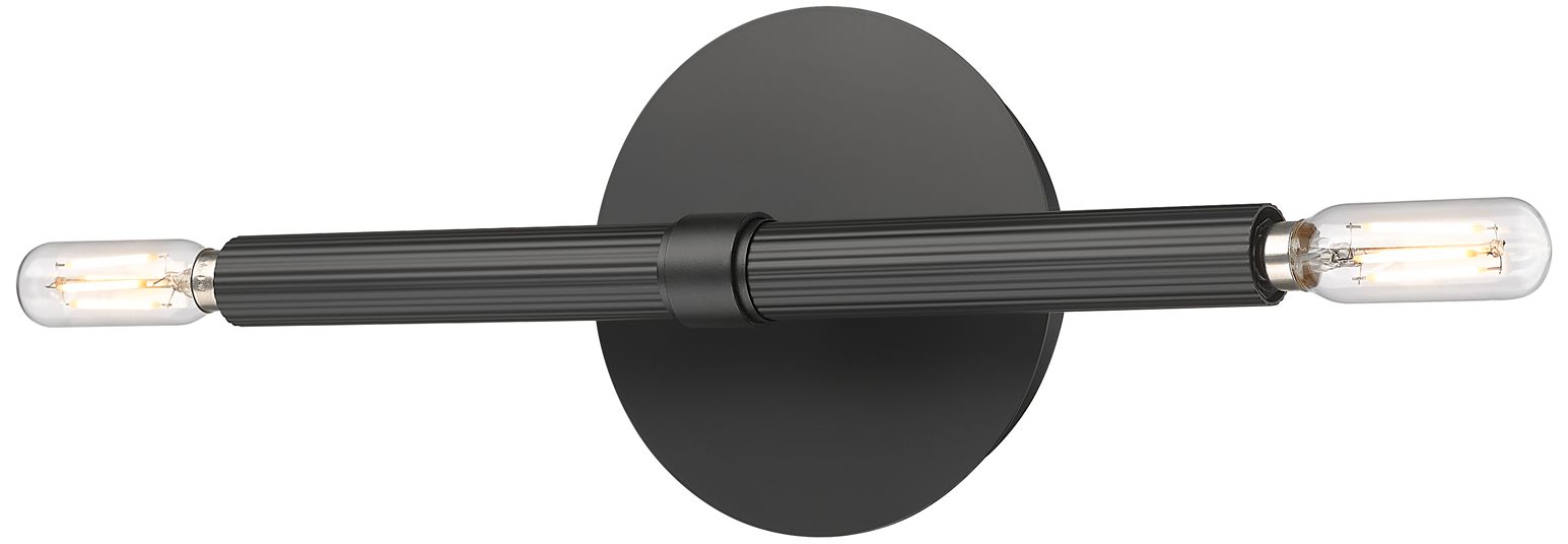 Millennium Skyva 2-Light 12.25" Matte Black Wall Sconce