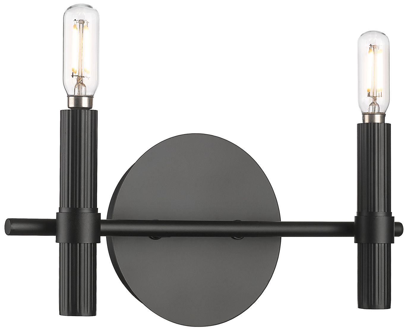 Millennium Skyva 2-Light 13" Matte Black Vanity Light