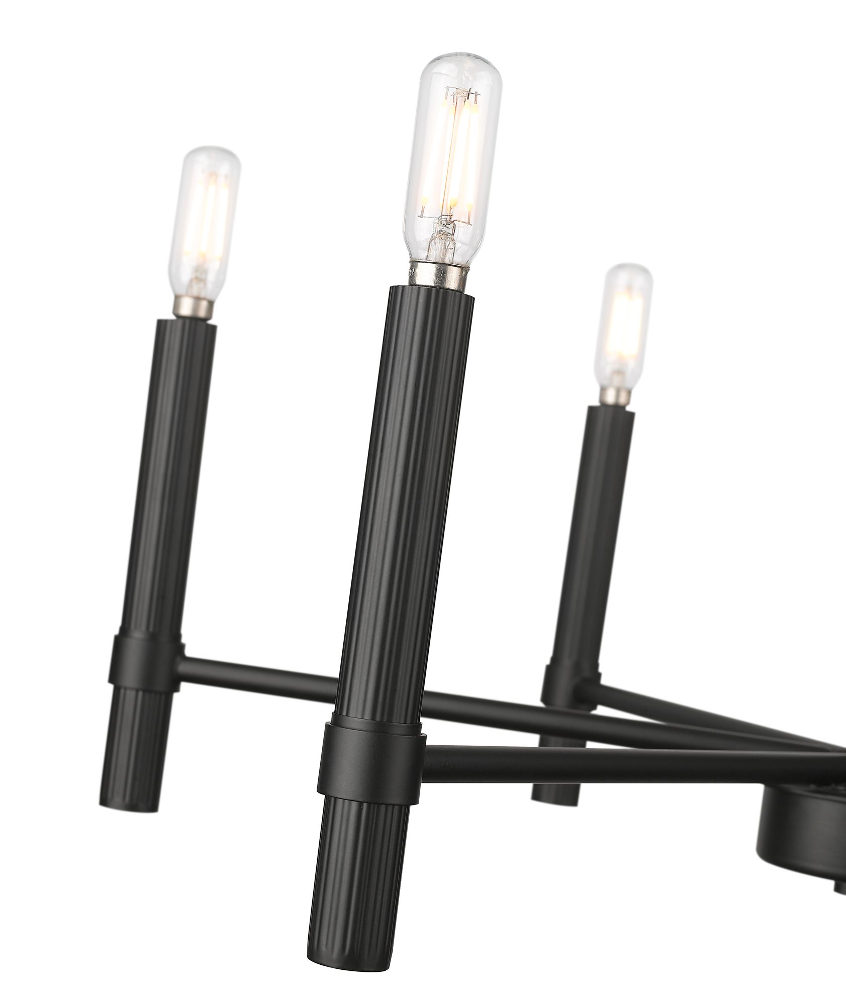 Image 4 Millennium Skyva 6-Light 24.25" Matte Black Chandelier more views