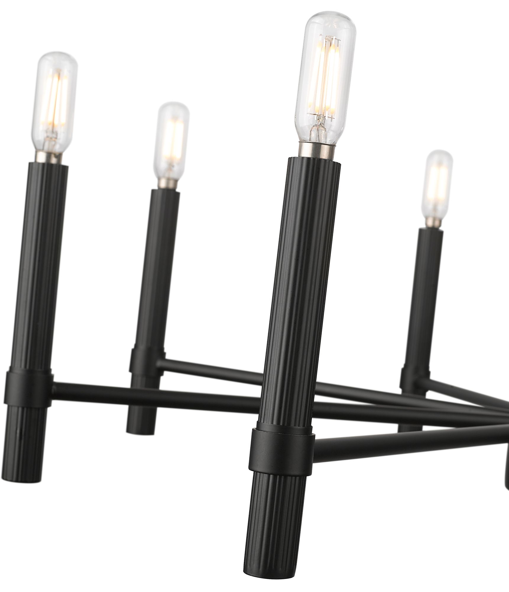 Image 4 Millennium Skyva 8-Light 30.25" Matte Black Chandelier more views