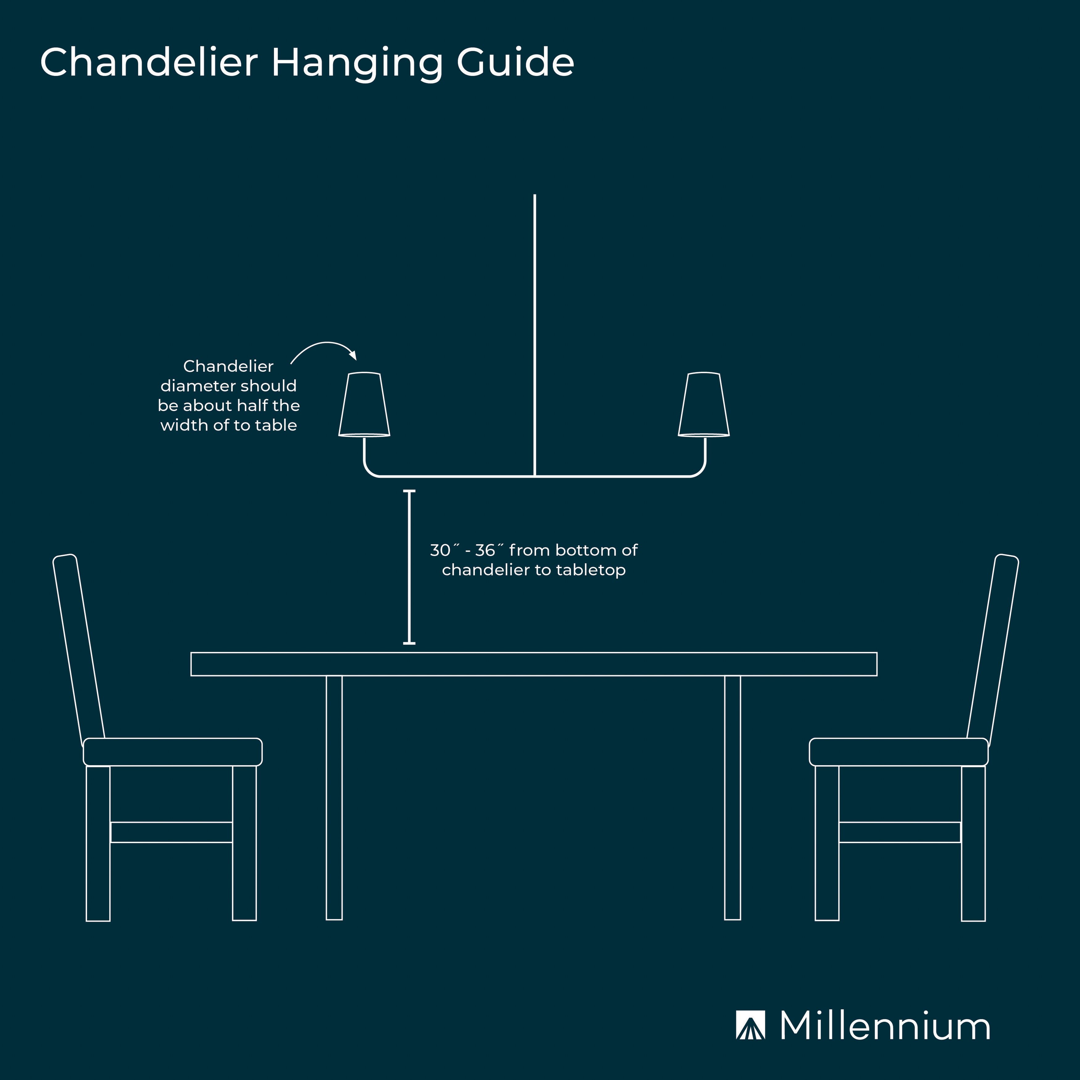Millennium Skyva 8-Light 30.25" Matte Black Chandelier