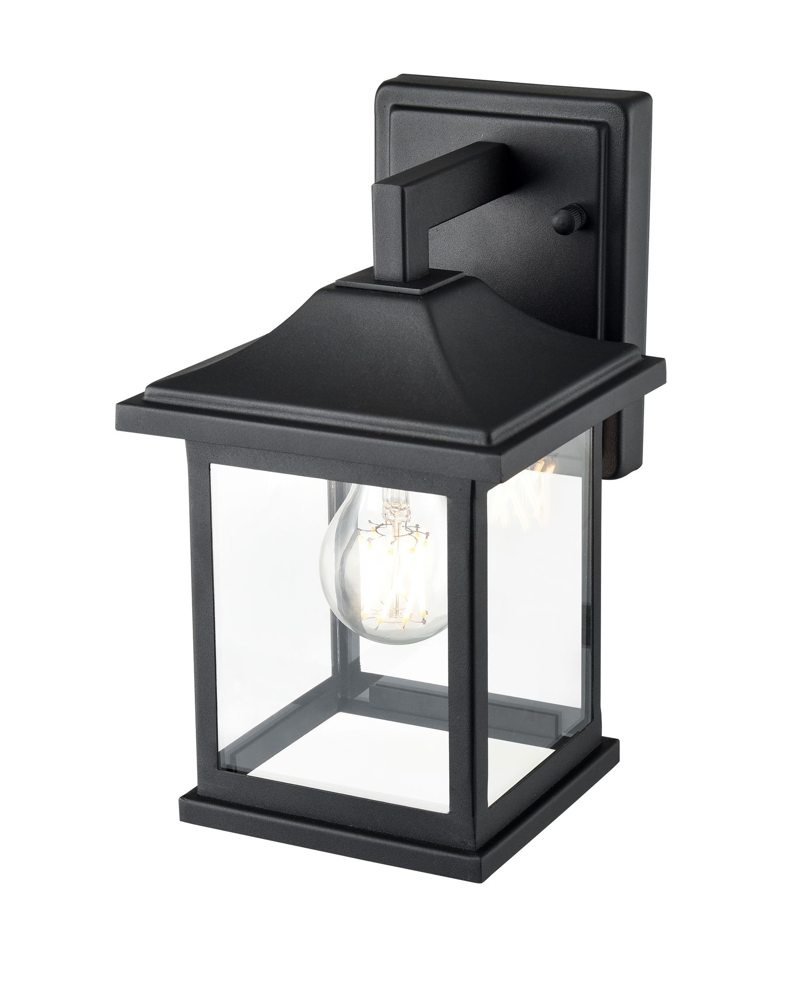 Image 4 Millennium Southgate 1-Light 10" Textured Black Outdoor Wall Sconce more views