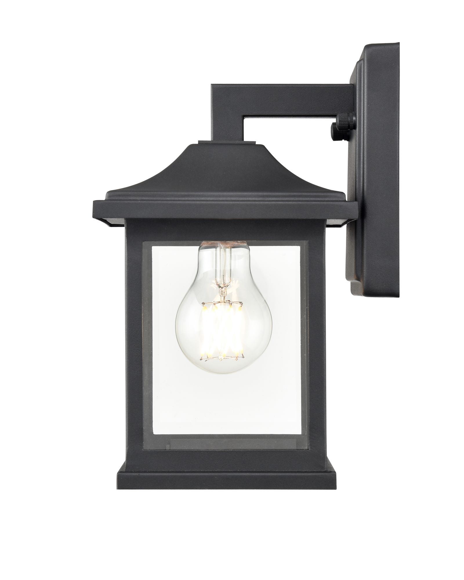 Image 5 Millennium Southgate 1-Light 10" Textured Black Outdoor Wall Sconce more views