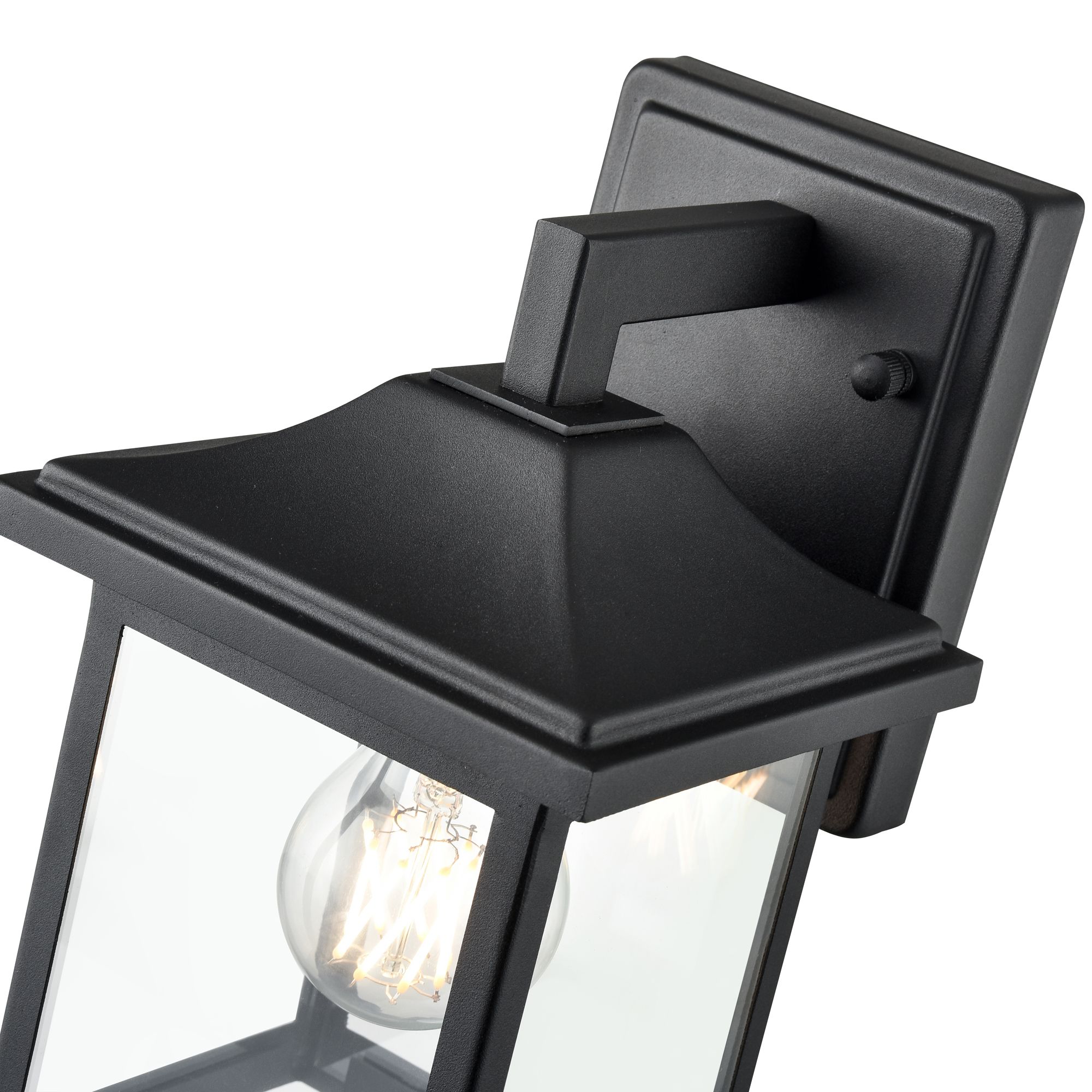 Image 6 Millennium Southgate 1-Light 10" Textured Black Outdoor Wall Sconce more views