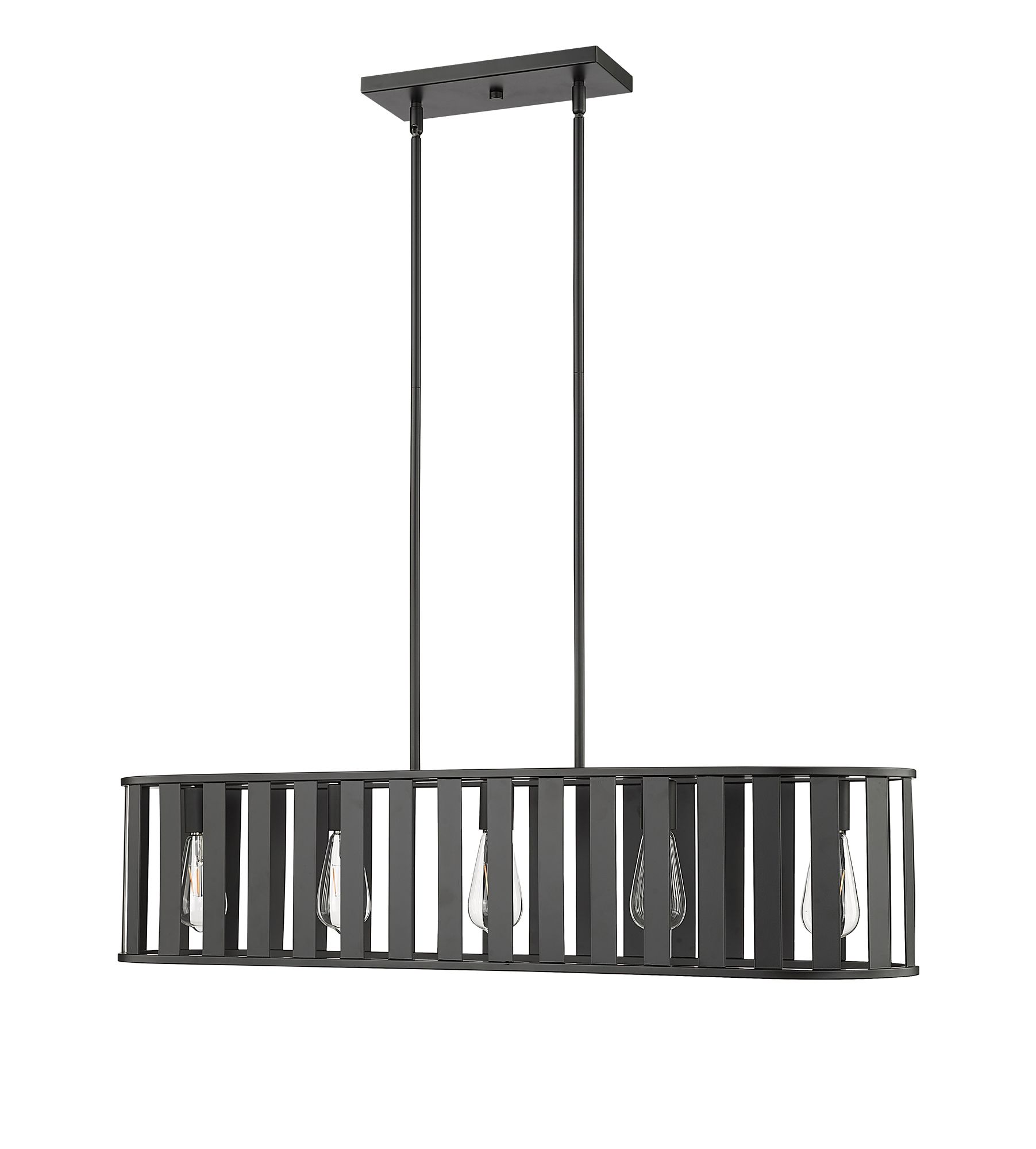 Image 3 Millennium Stella 38.75" Matte Black Chandelier more views