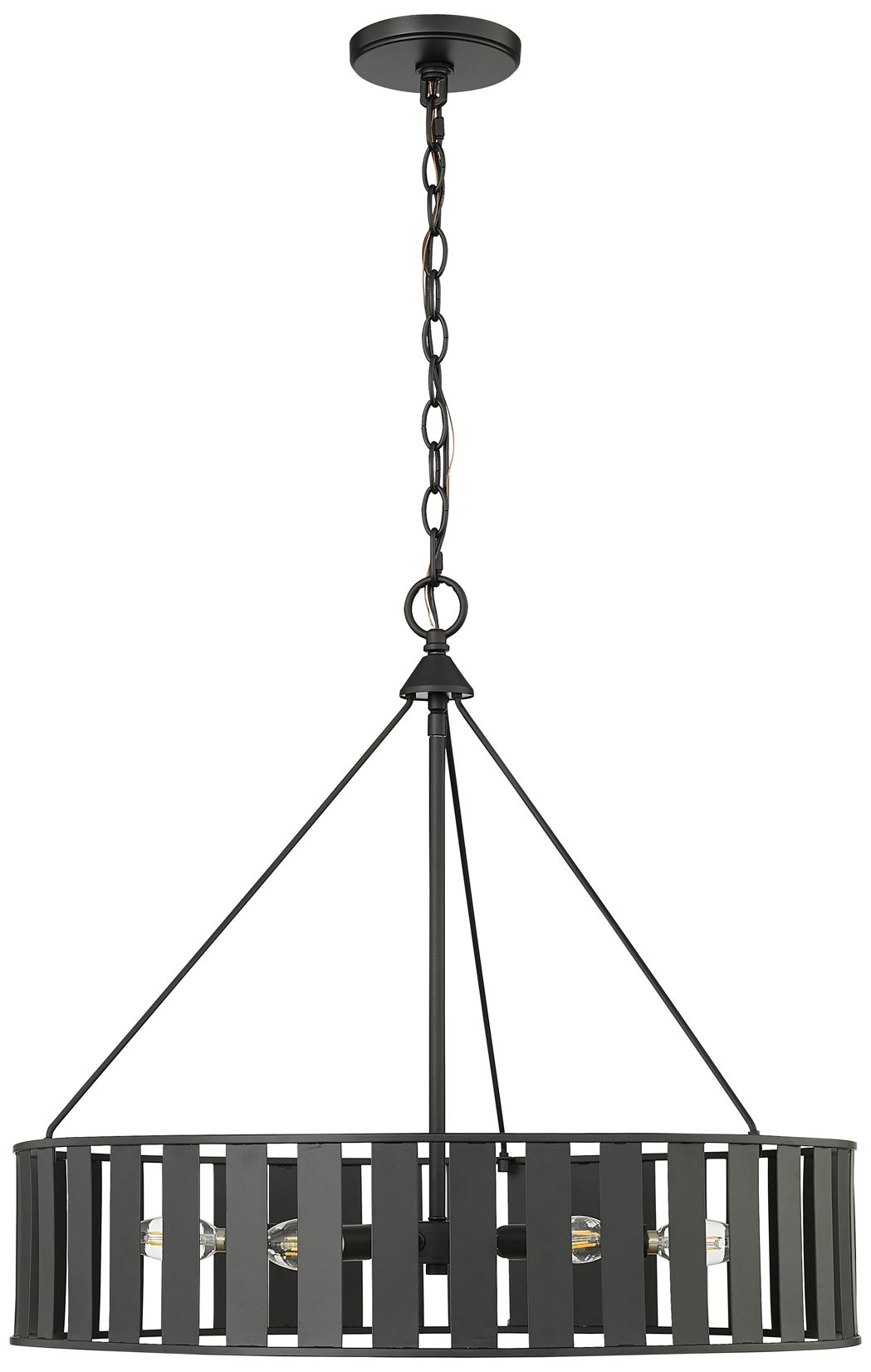 Millennium Stella 6-Light 24" Matte Black Chandelier