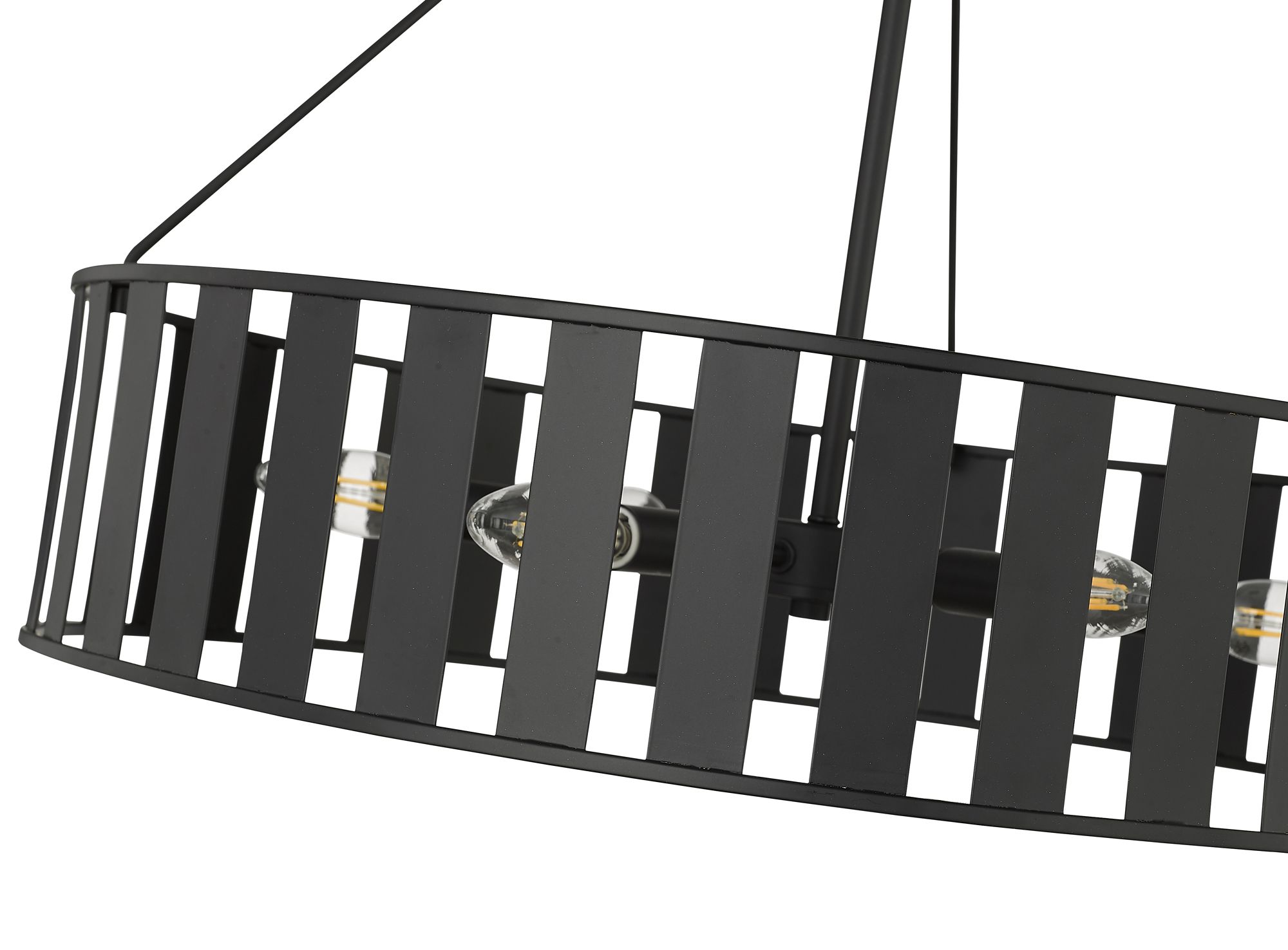 Image 6 Millennium Stella 6-Light 24" Matte Black Chandelier more views