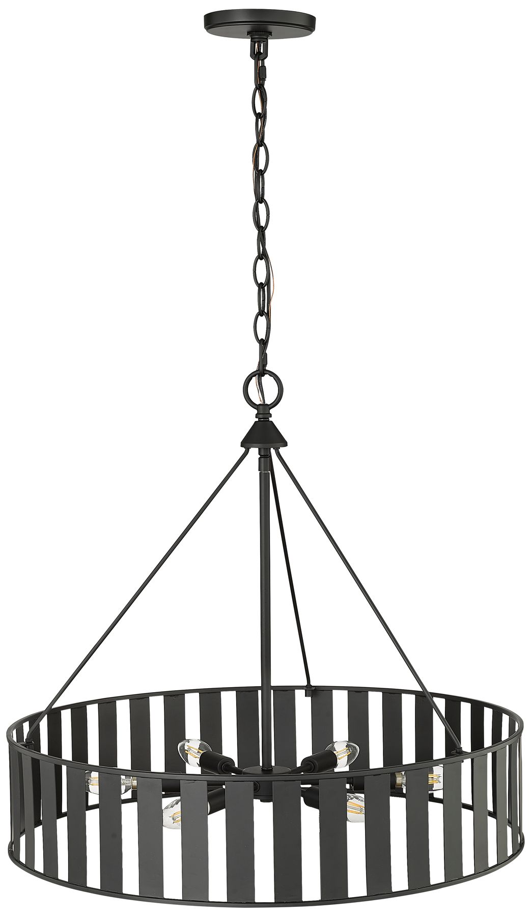 Millennium Stella Chandelier Ceiling Light Matte Black