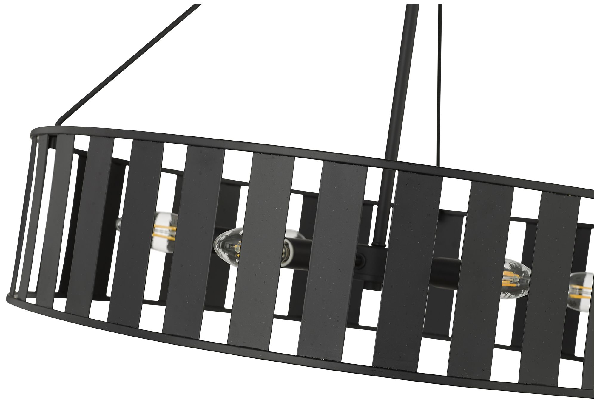 Millennium Stella Chandelier Ceiling Light Matte Black