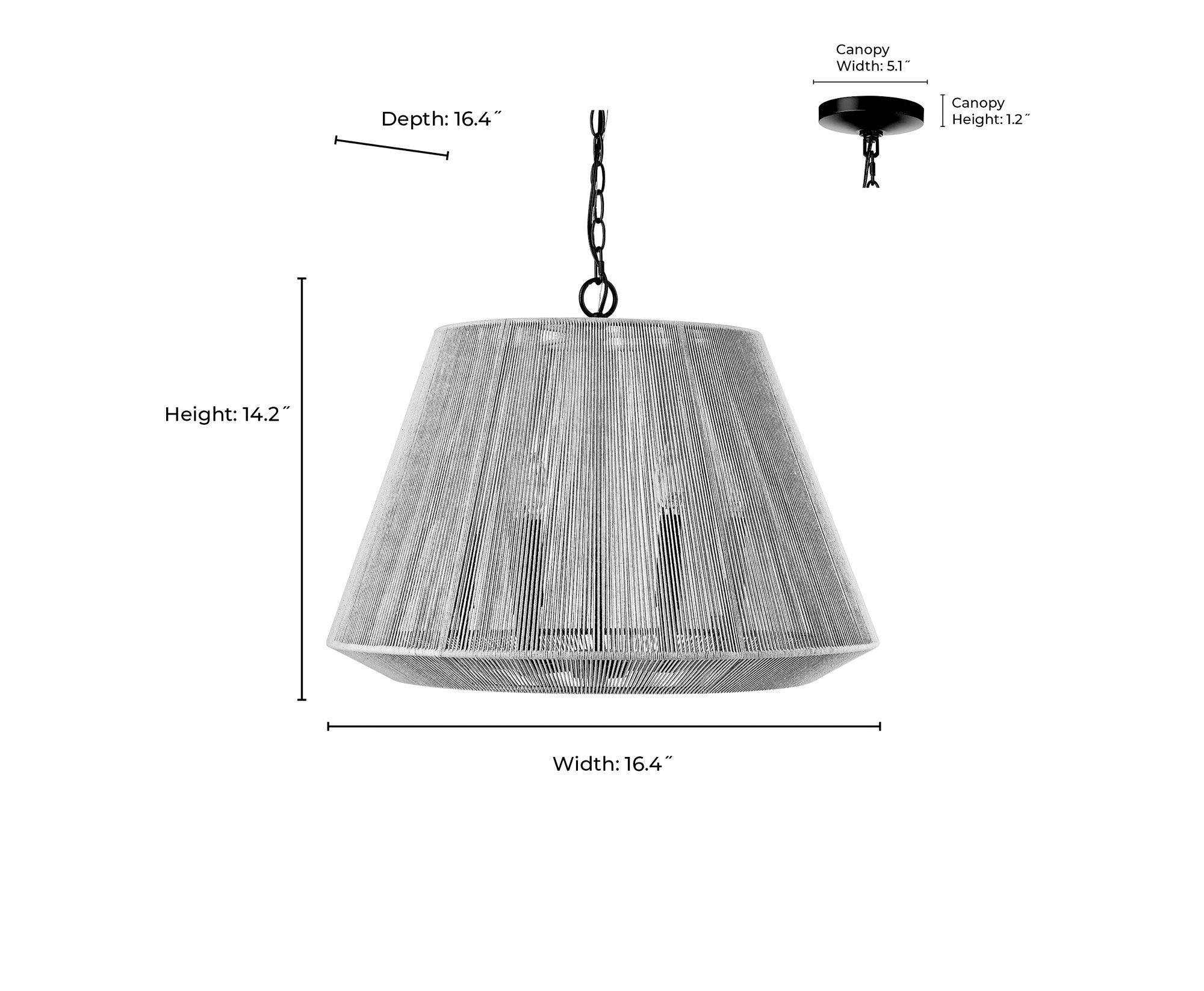 Image 7 Millennium Sterling Pendant light Matte Black more views