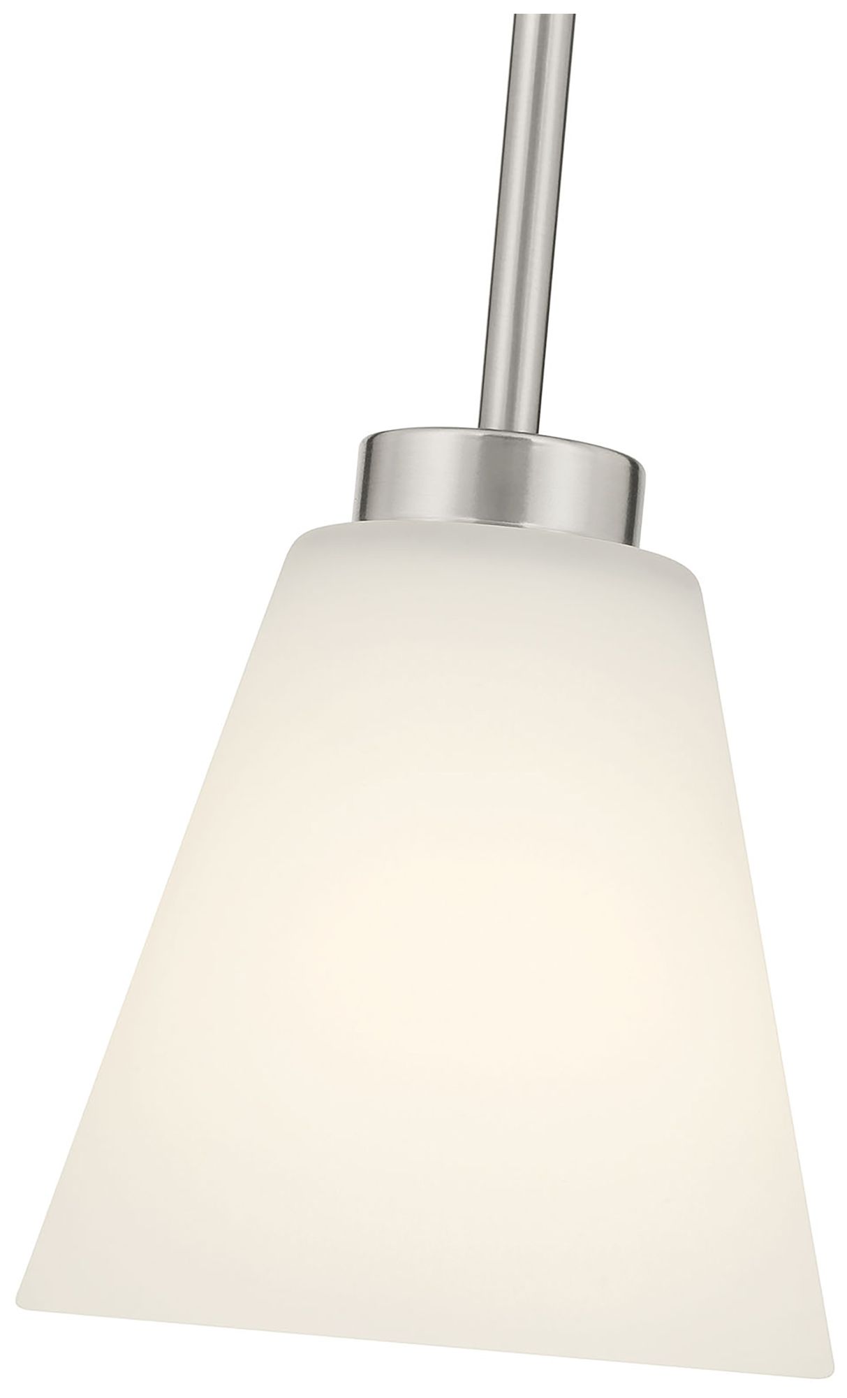 Image 5 Millennium Strayhan 1-Light 5.75" Brushed Nickel Mini Pendant with Shade more views