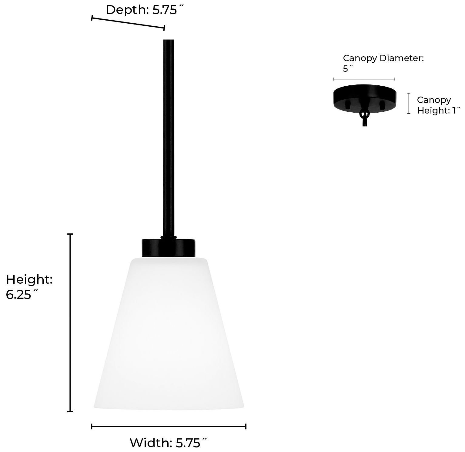 Image 7 Millennium Strayhan 1-Light 5.75" Brushed Nickel Mini Pendant with Shade more views