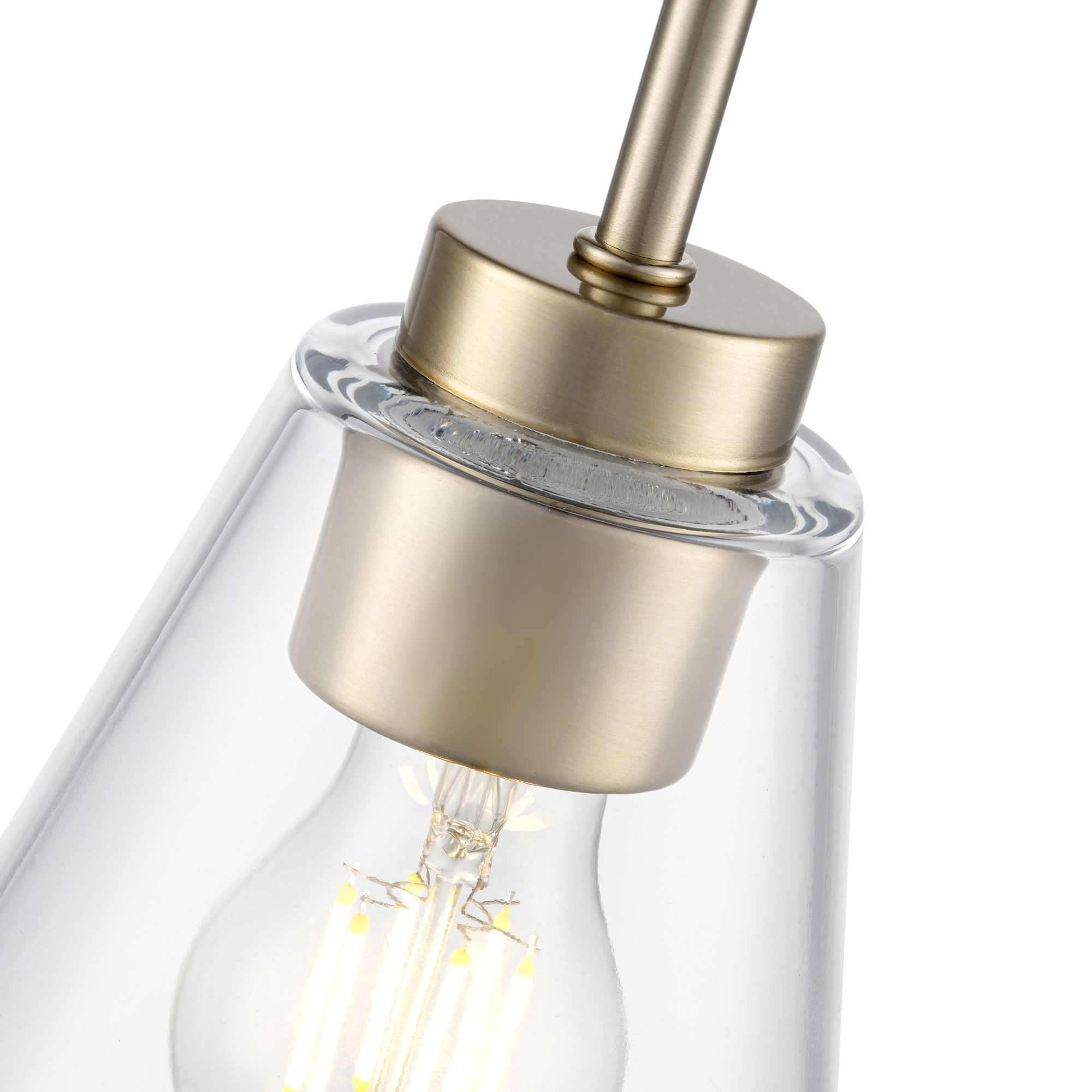 Image 5 Millennium Strayhan 1-Light 5.75" Modern Gold Pendant with Glass Shade more views