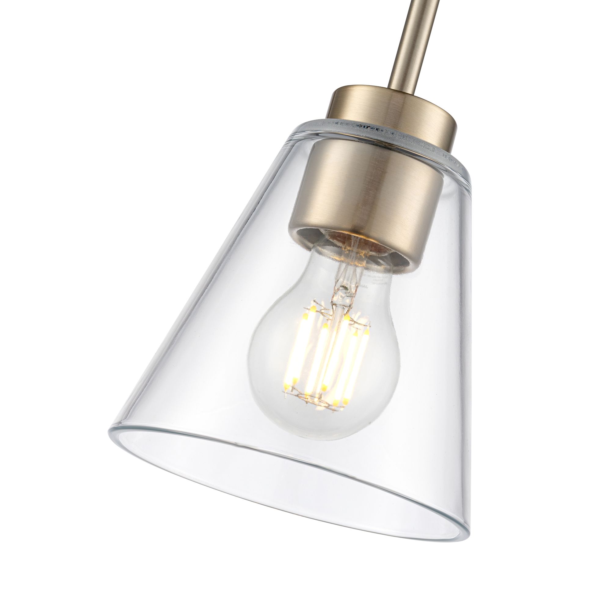 Image 6 Millennium Strayhan 1-Light 5.75" Modern Gold Pendant with Glass Shade more views