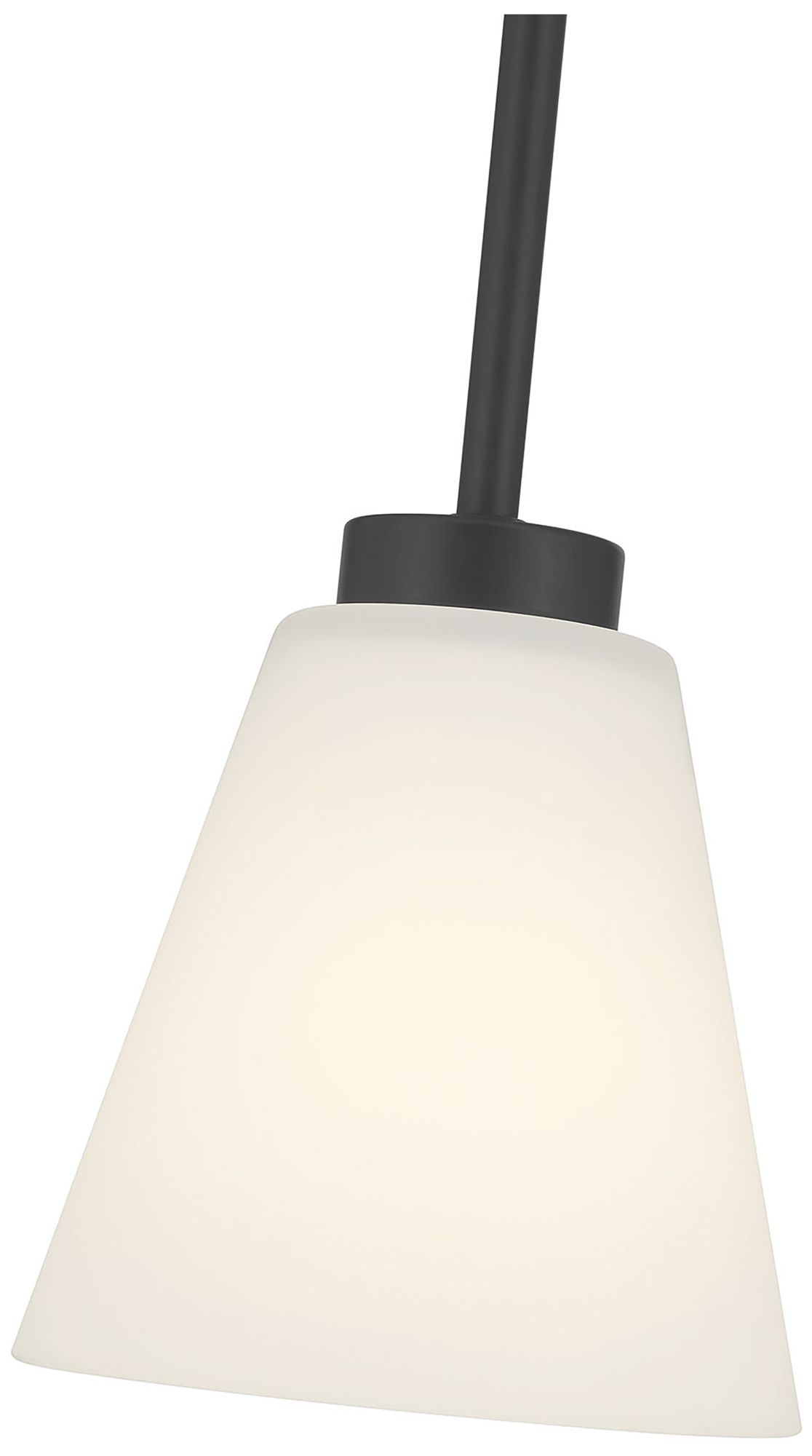 Image 6 Millennium Strayhan 1-Light 5.75" Matte Black Mini Pendant with Glass Shade more views