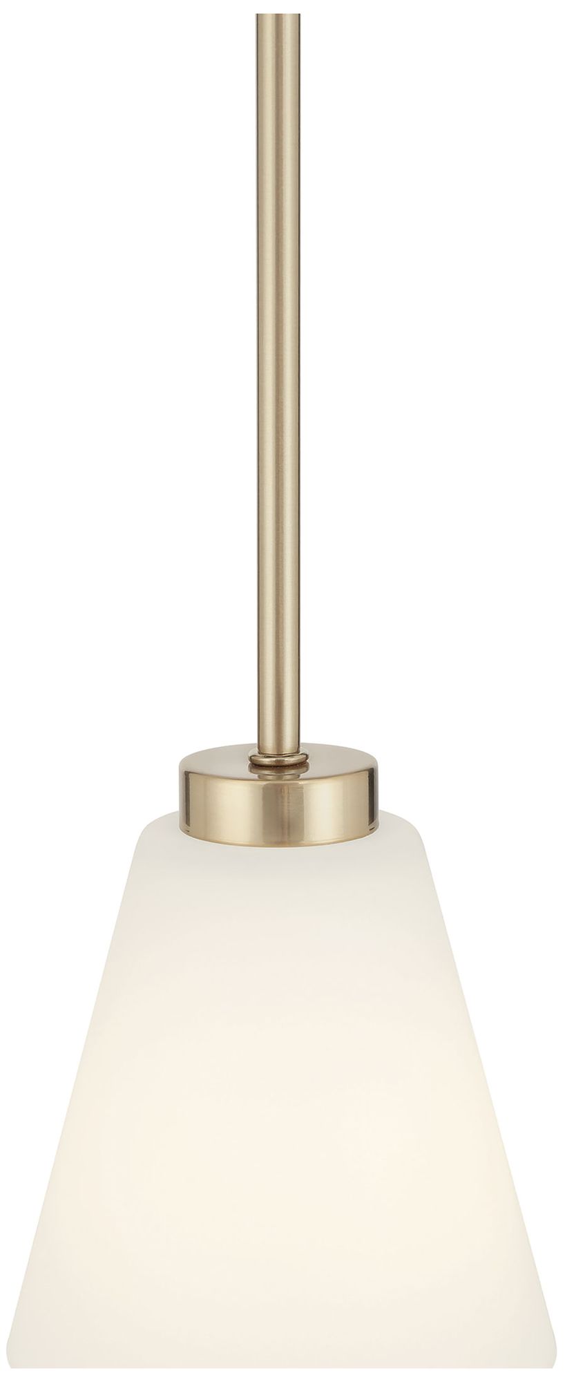 Image 4 Millennium Strayhan 1-Light 5.75" Modern Gold Mini Pendant with Glass Shade more views