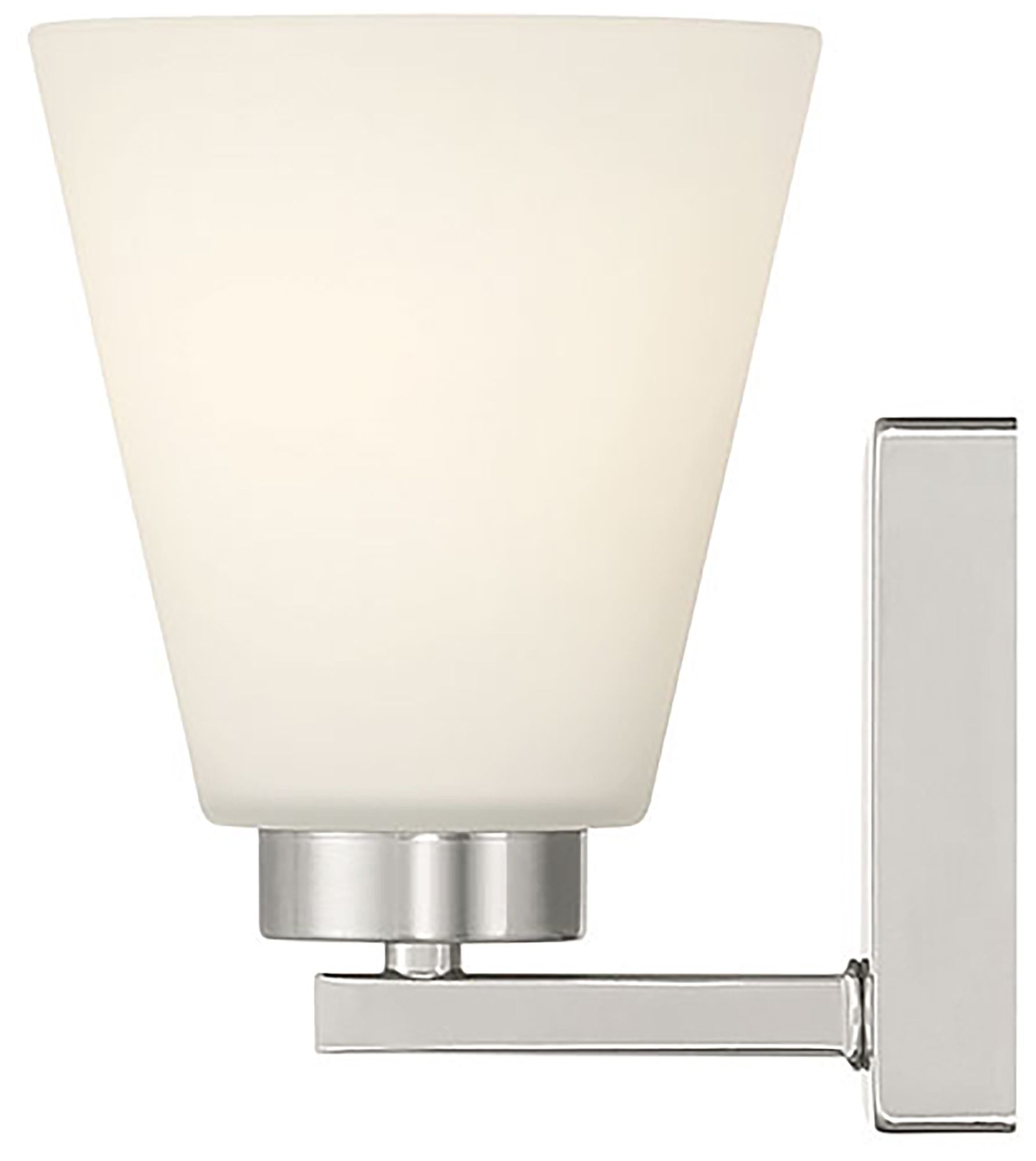 Image 4 Millennium Strayhan 1-Light 5" Brushed Nickel Wall Sconce with Glass Shade more views