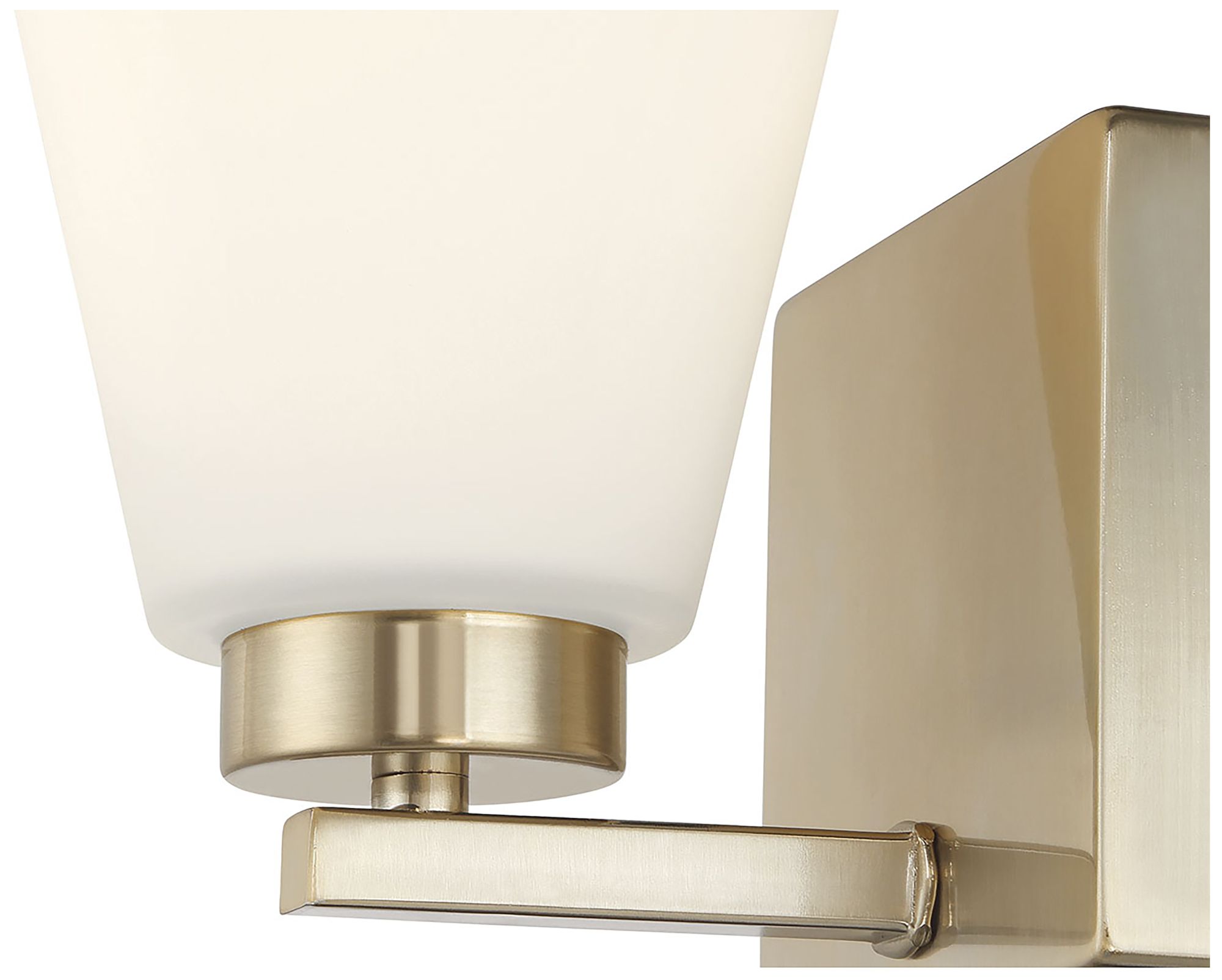 Image 4 Millennium Strayhan 1-Light 5" Modern Gold Wall Sconce with Glass Shade more views