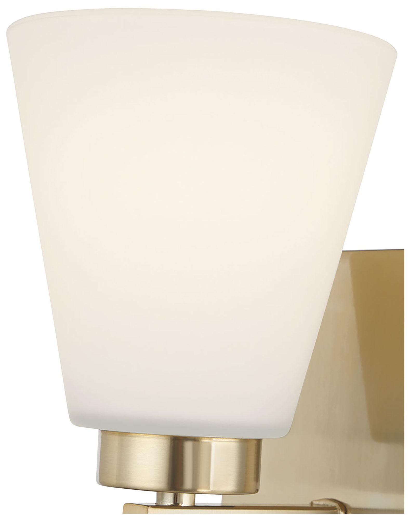 Image 5 Millennium Strayhan 1-Light 5" Modern Gold Wall Sconce with Glass Shade more views