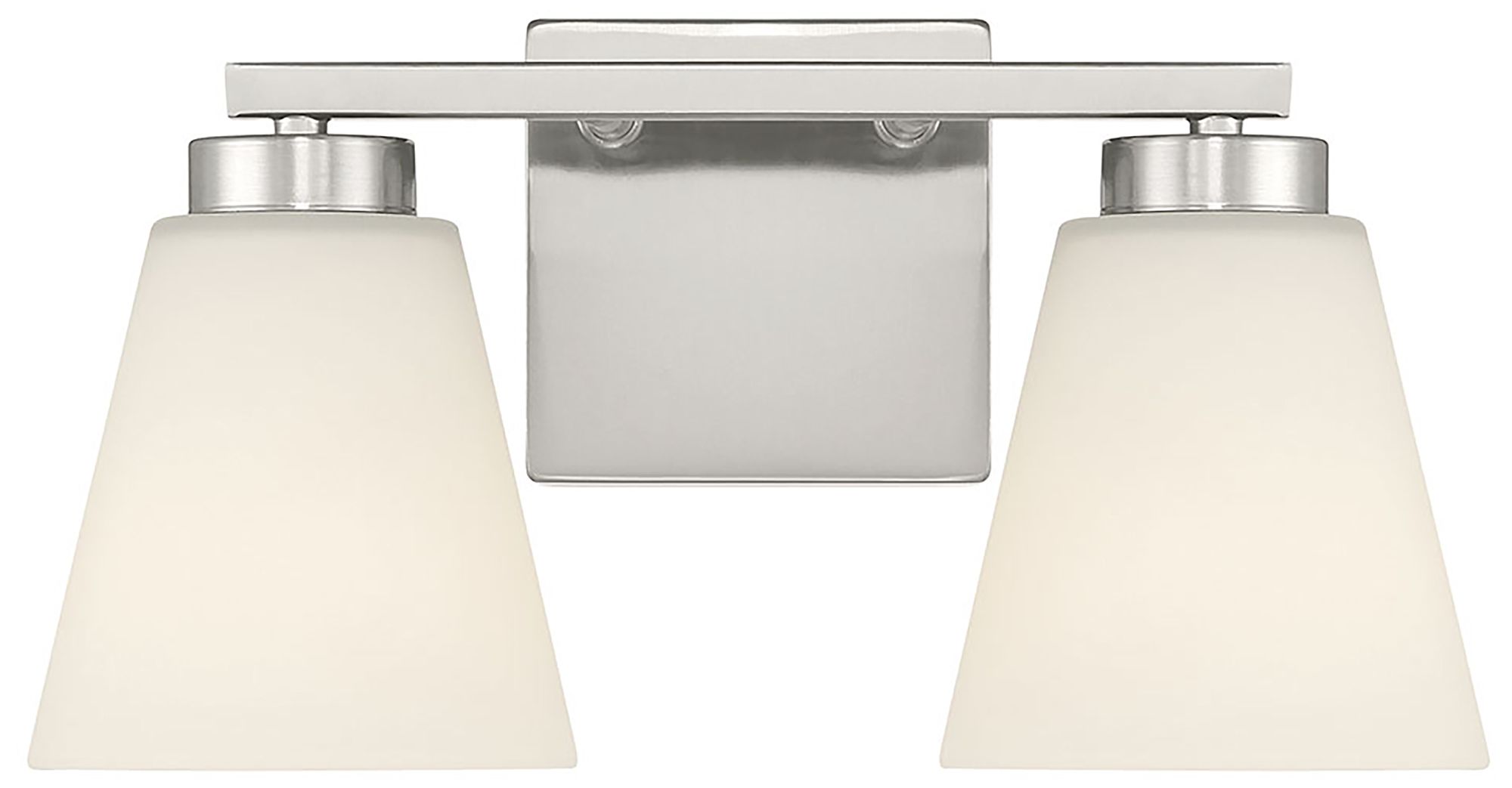 Image 3 Millennium Strayhan 2-Light 13" Brushed Nickel Vanity Light with Shade more views