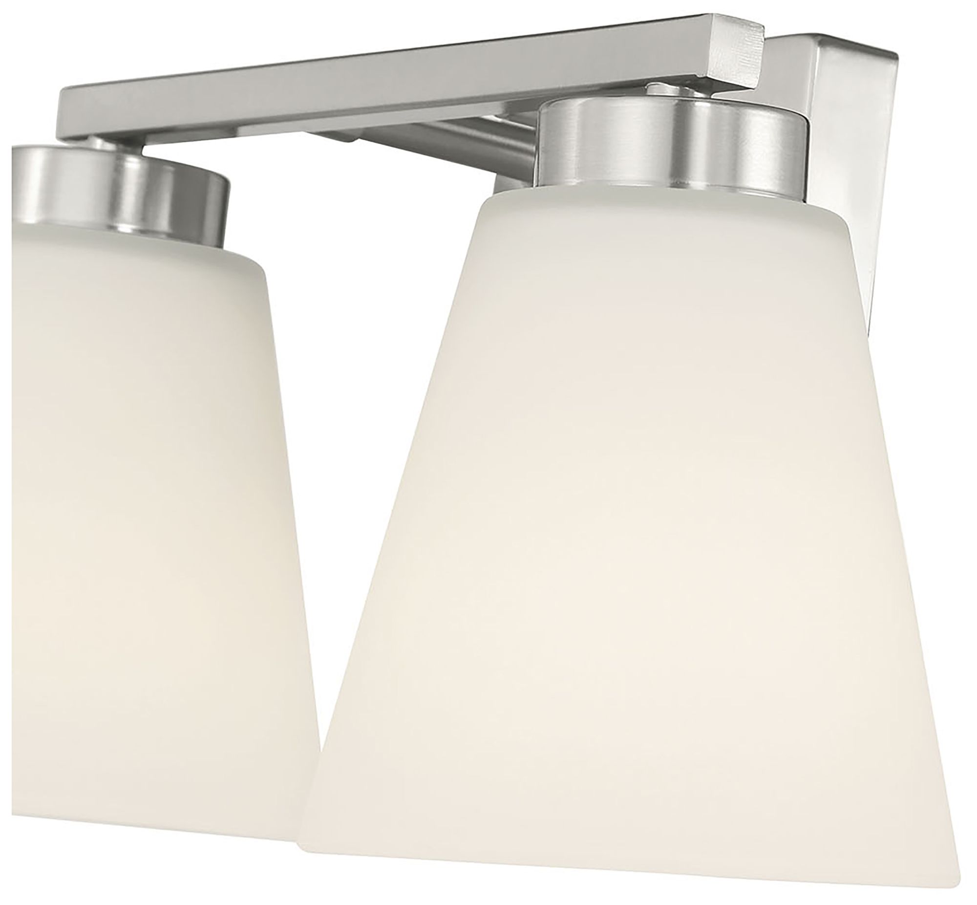 Image 6 Millennium Strayhan 2-Light 13" Brushed Nickel Vanity Light with Shade more views