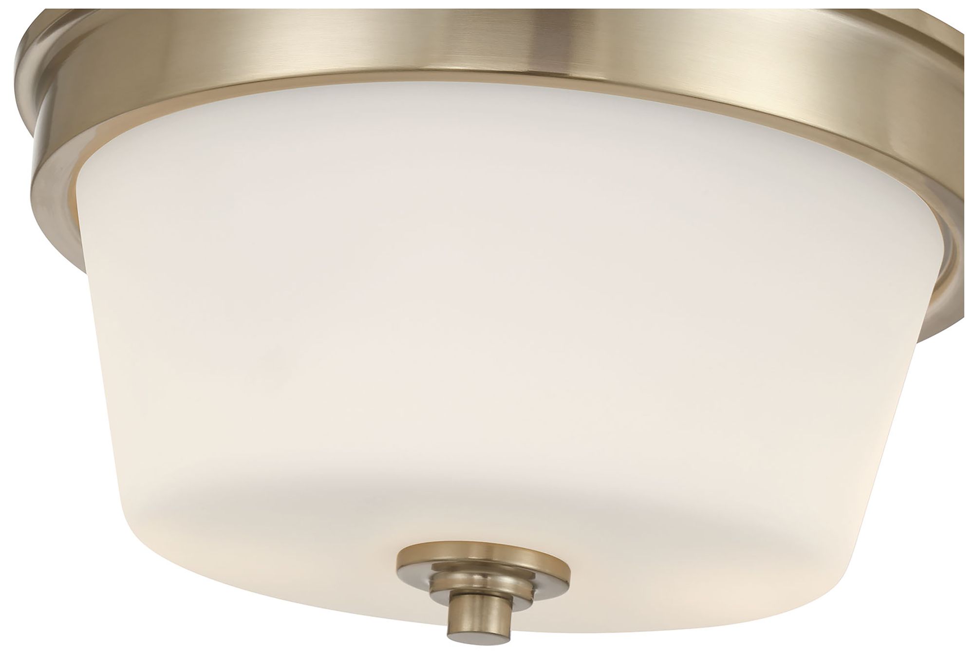 Image 7 Millennium Strayhan 2-Light 13" Modern Gold Flush Mount with Glass Shade more views