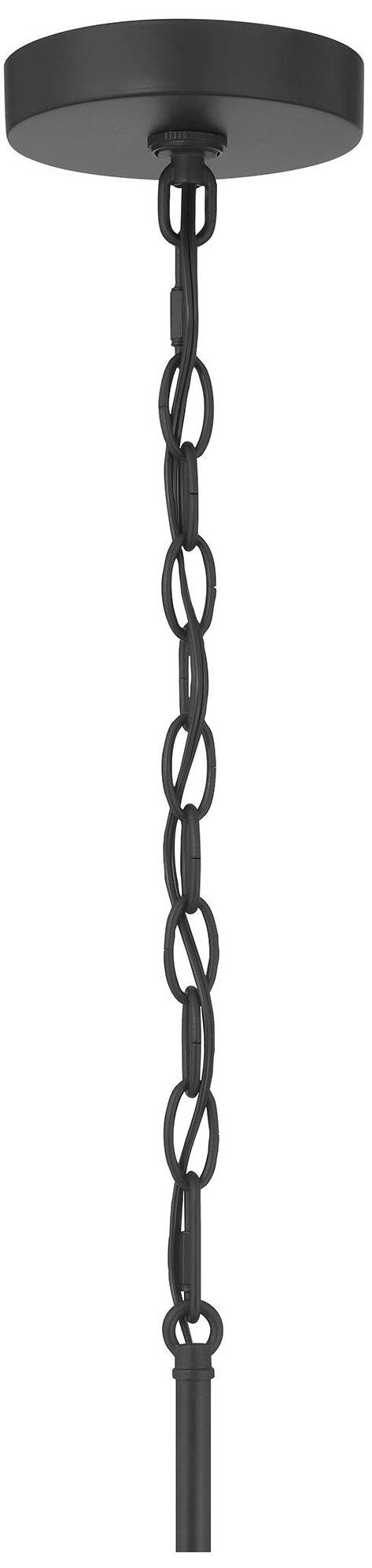 Image 7 Millennium Strayhan 3-Light 18" Matte Black Chandelier with Glass Shade more views
