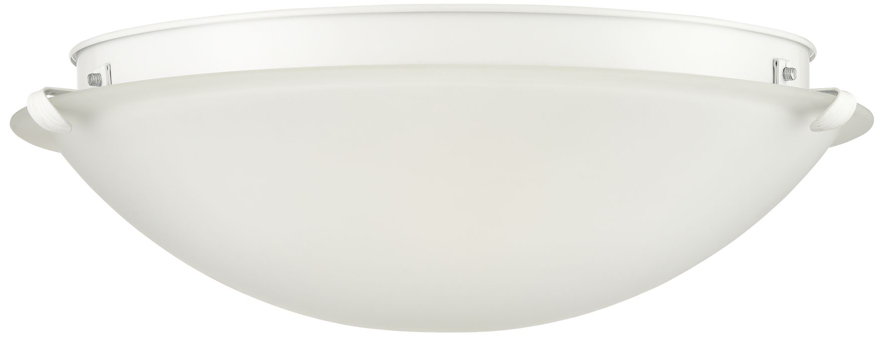 Millennium Sulona 2-Light 16" Matte White Flush Mount with Glass Shade
