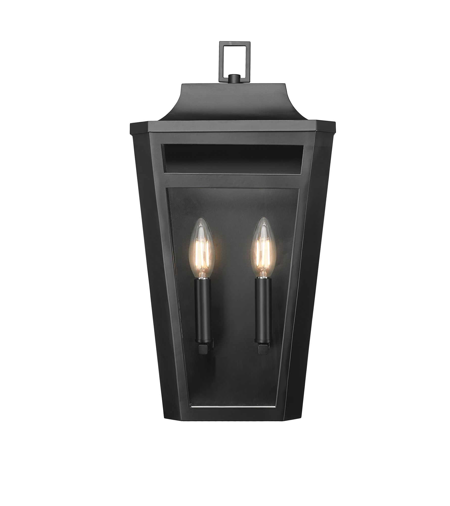 Thumbnail2 of Millennium Sumerlin 2-Light 19" Powder Coated Black Outdoor Wall Sconce more views