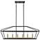 Millennium Surrey Chandelier Ceiling Light Matte Black / Vintage Brass
