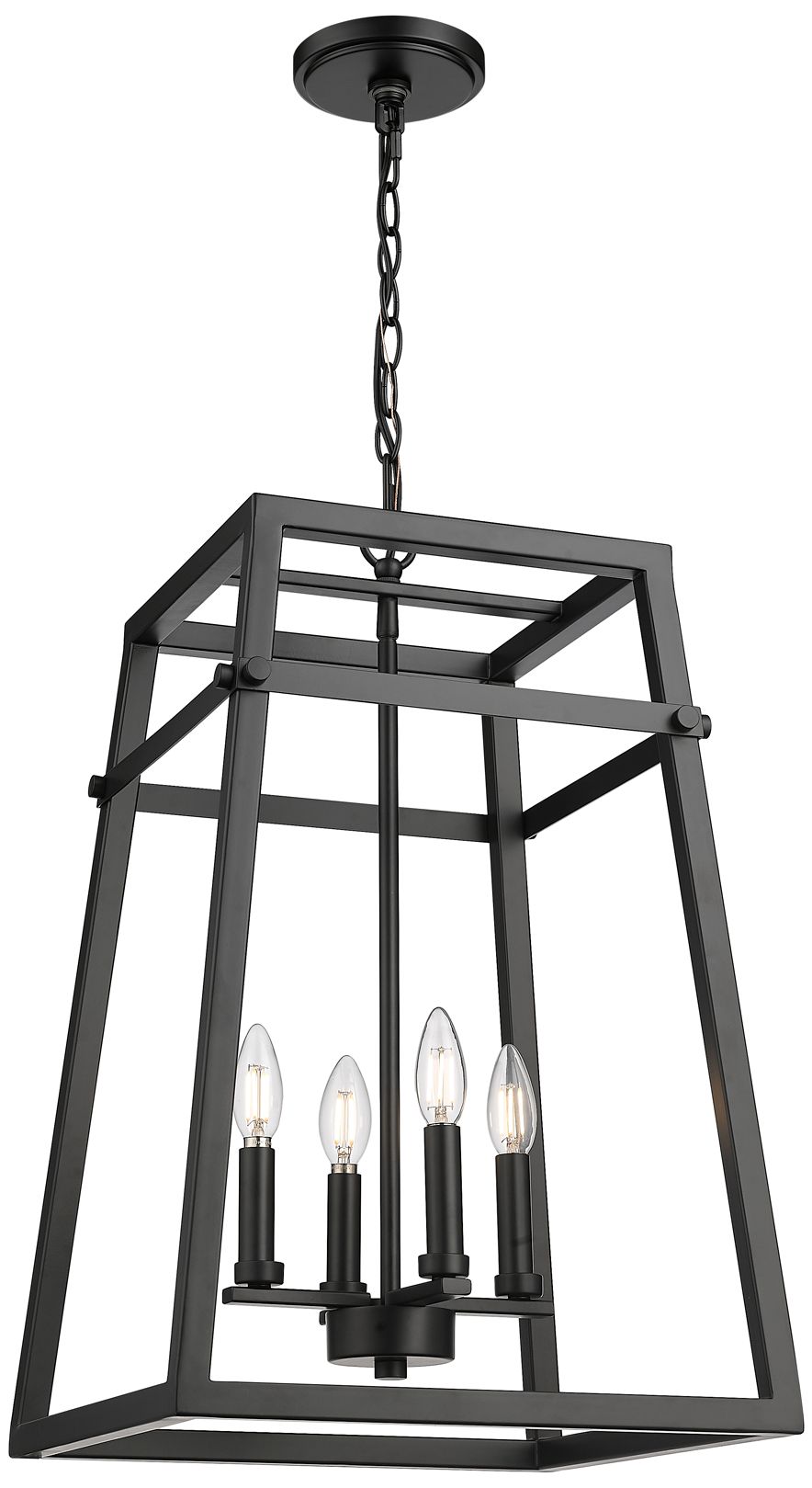 Millennium Tellsa 4-Light 15" Matte Black Pendant