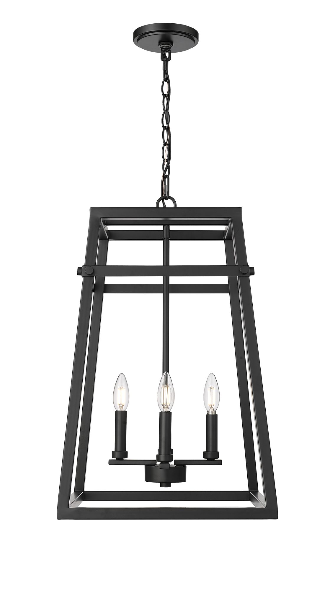 Image 2 Millennium Tellsa 4-Light 15" Matte Black Pendant more views