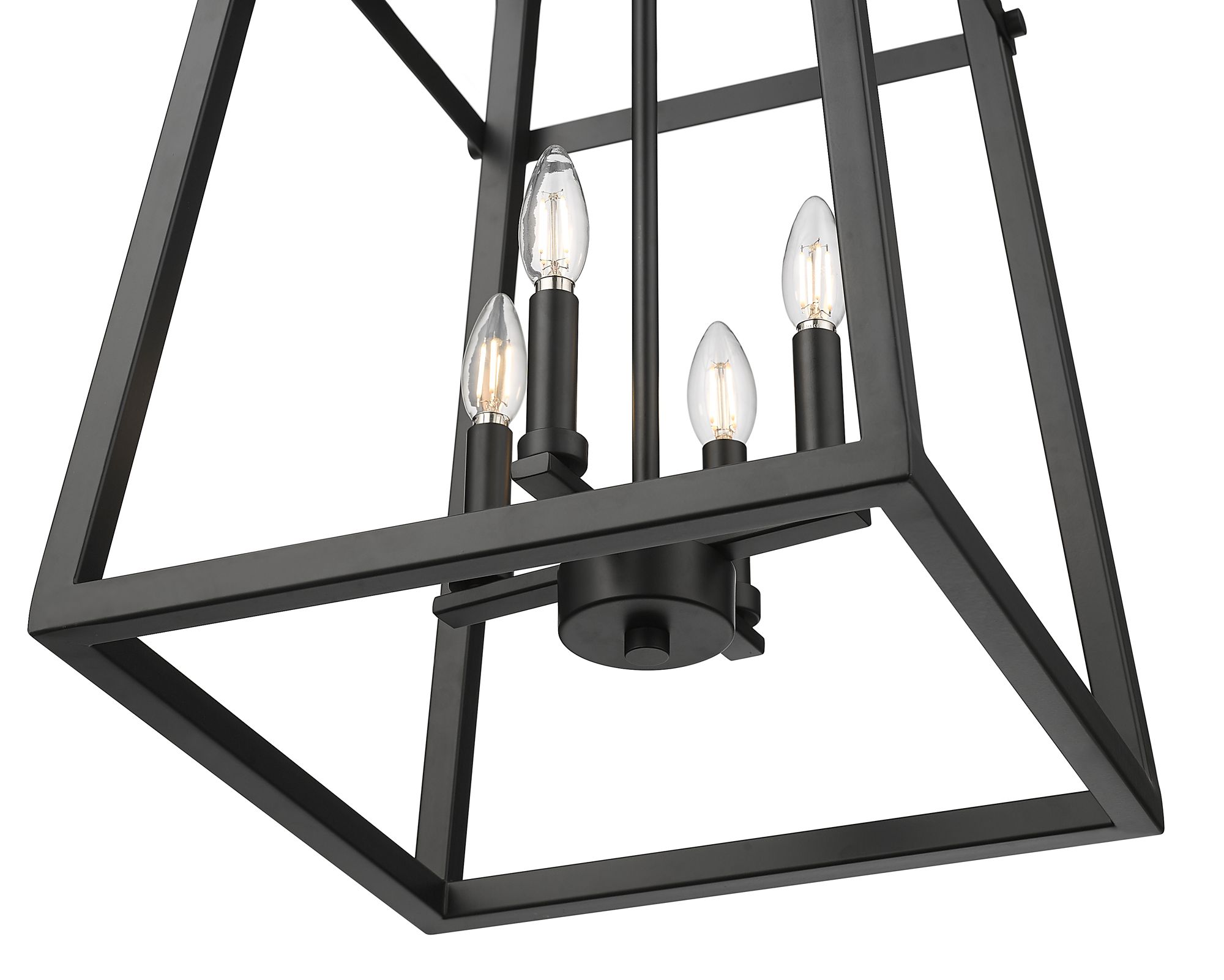 Image 3 Millennium Tellsa 4-Light 15" Matte Black Pendant more views