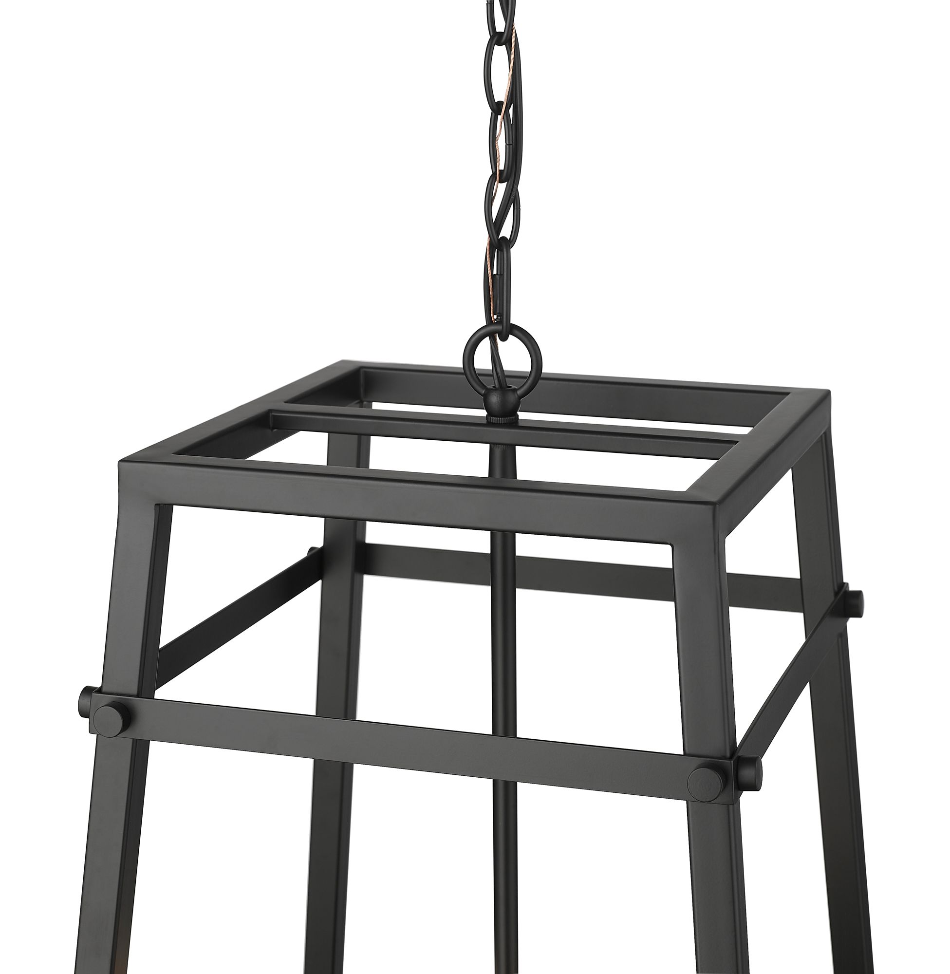 Image 4 Millennium Tellsa 4-Light 15" Matte Black Pendant more views