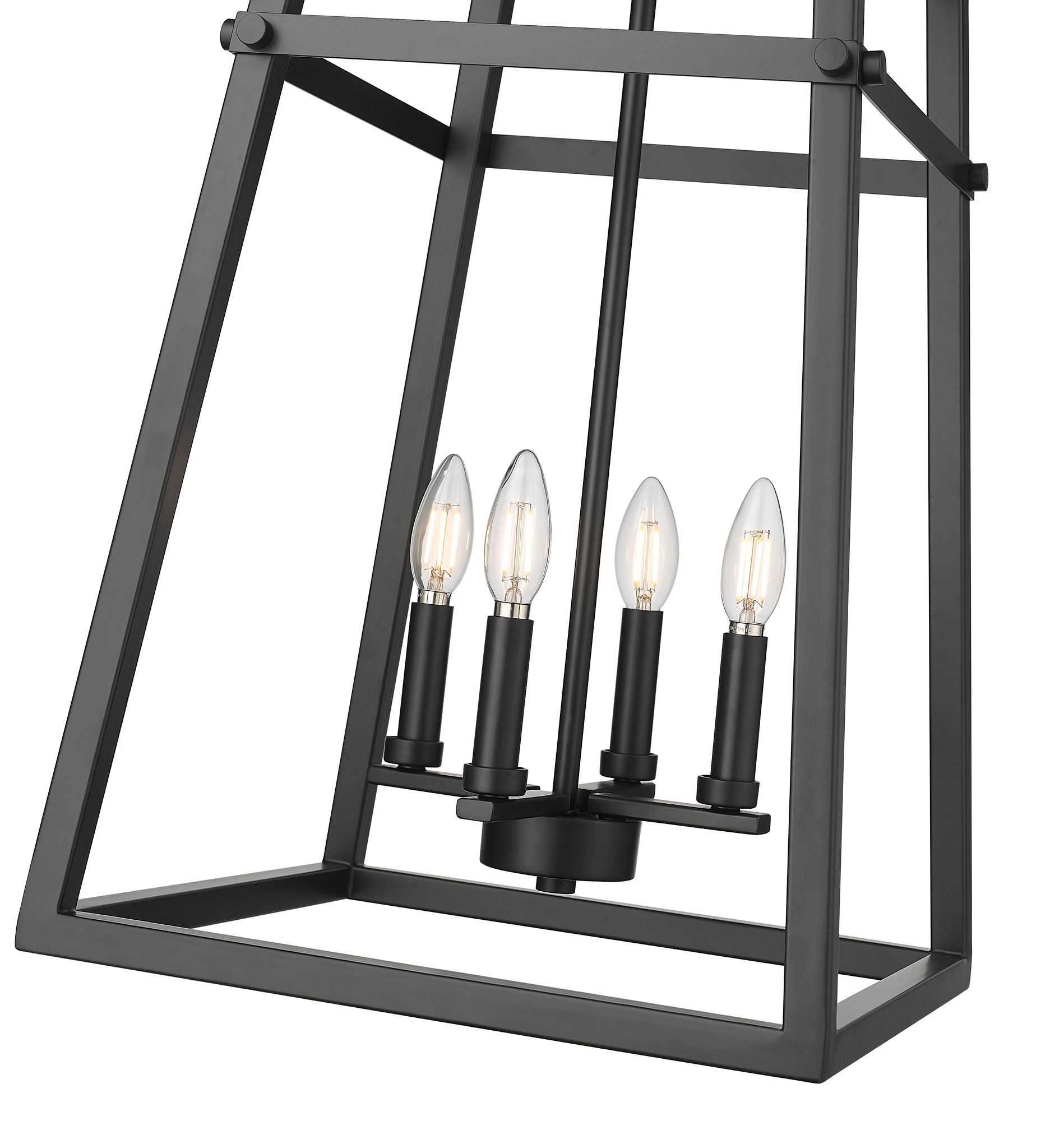 Image 5 Millennium Tellsa 4-Light 15" Matte Black Pendant more views