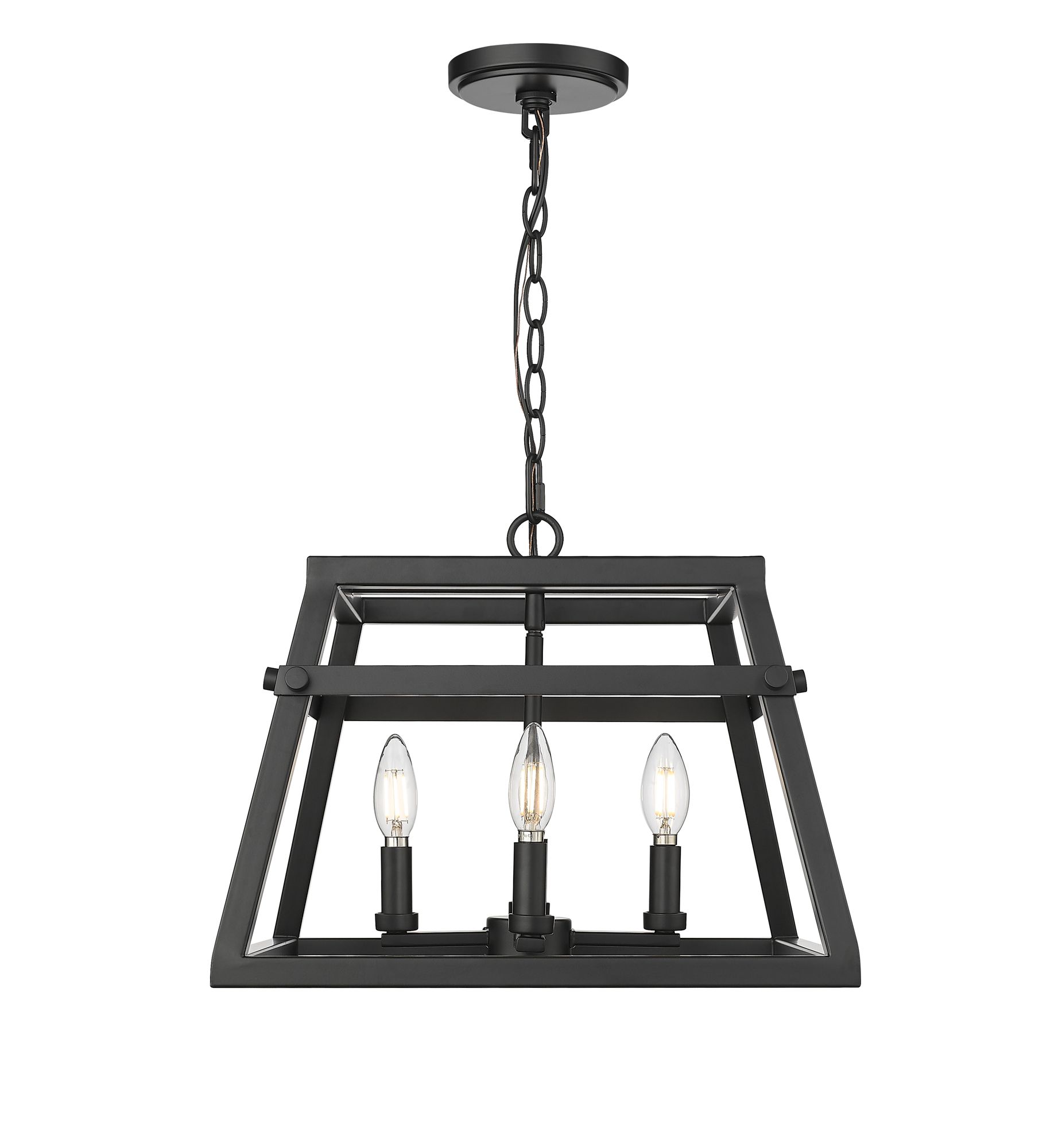 Thumbnail2 of Millennium Tellsa 4-Light 16" Matte Black Pendant more views