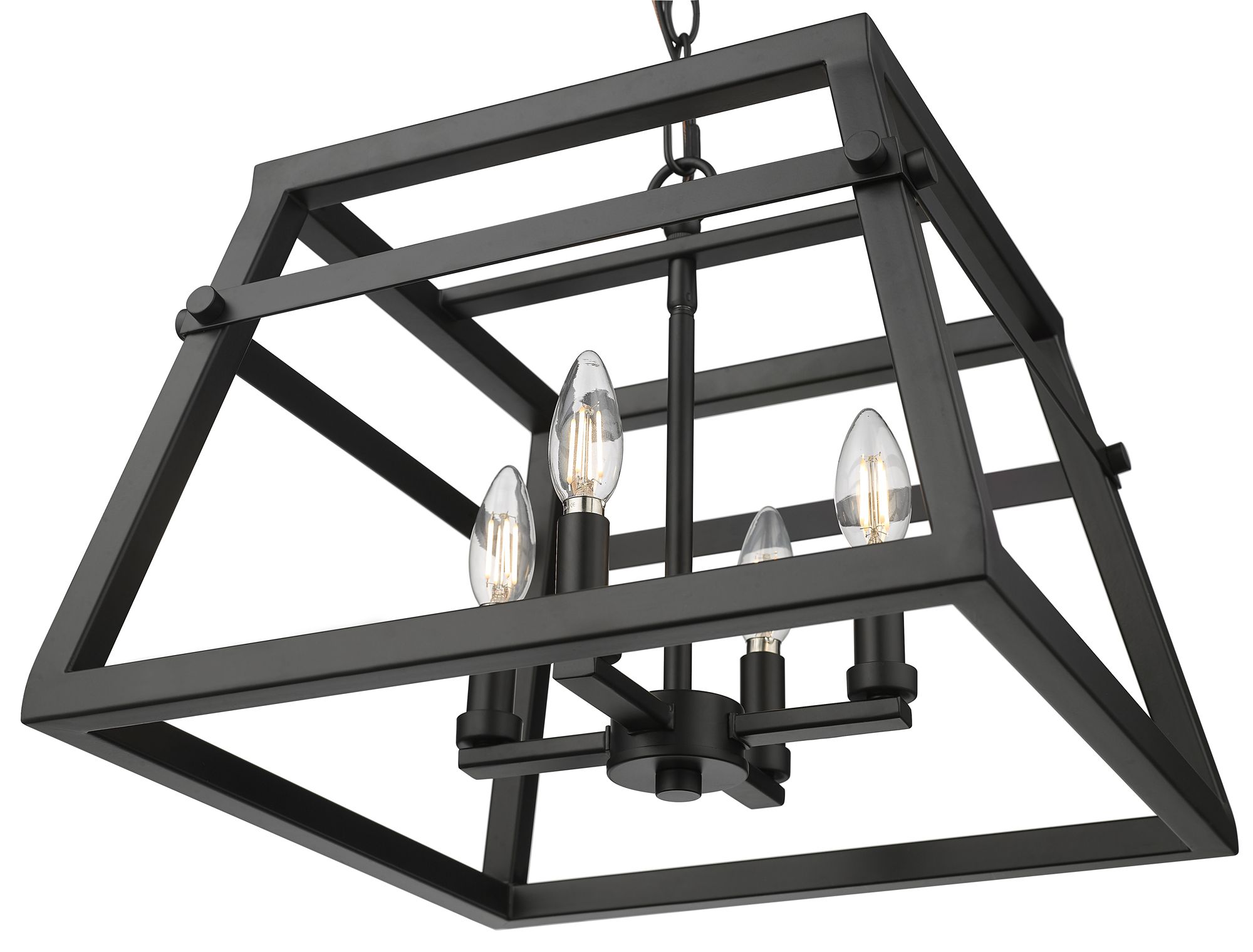 Thumbnail3 of Millennium Tellsa 4-Light 16" Matte Black Pendant more views